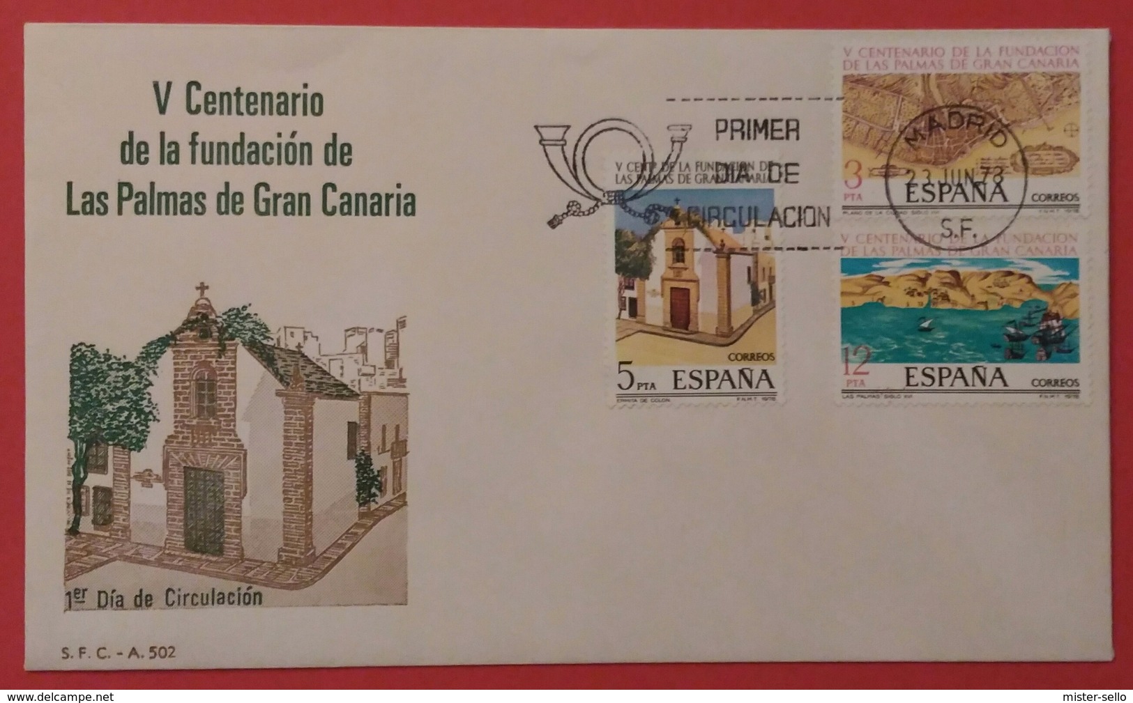 ESPAÑA 1978. SPD - FDC. V Centenario De La Fundacion De Gran Canaria. - FDC