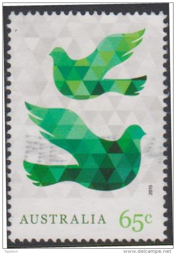 AUSTRALIA - USED 2015 65c Christmas - Doves - Gebraucht