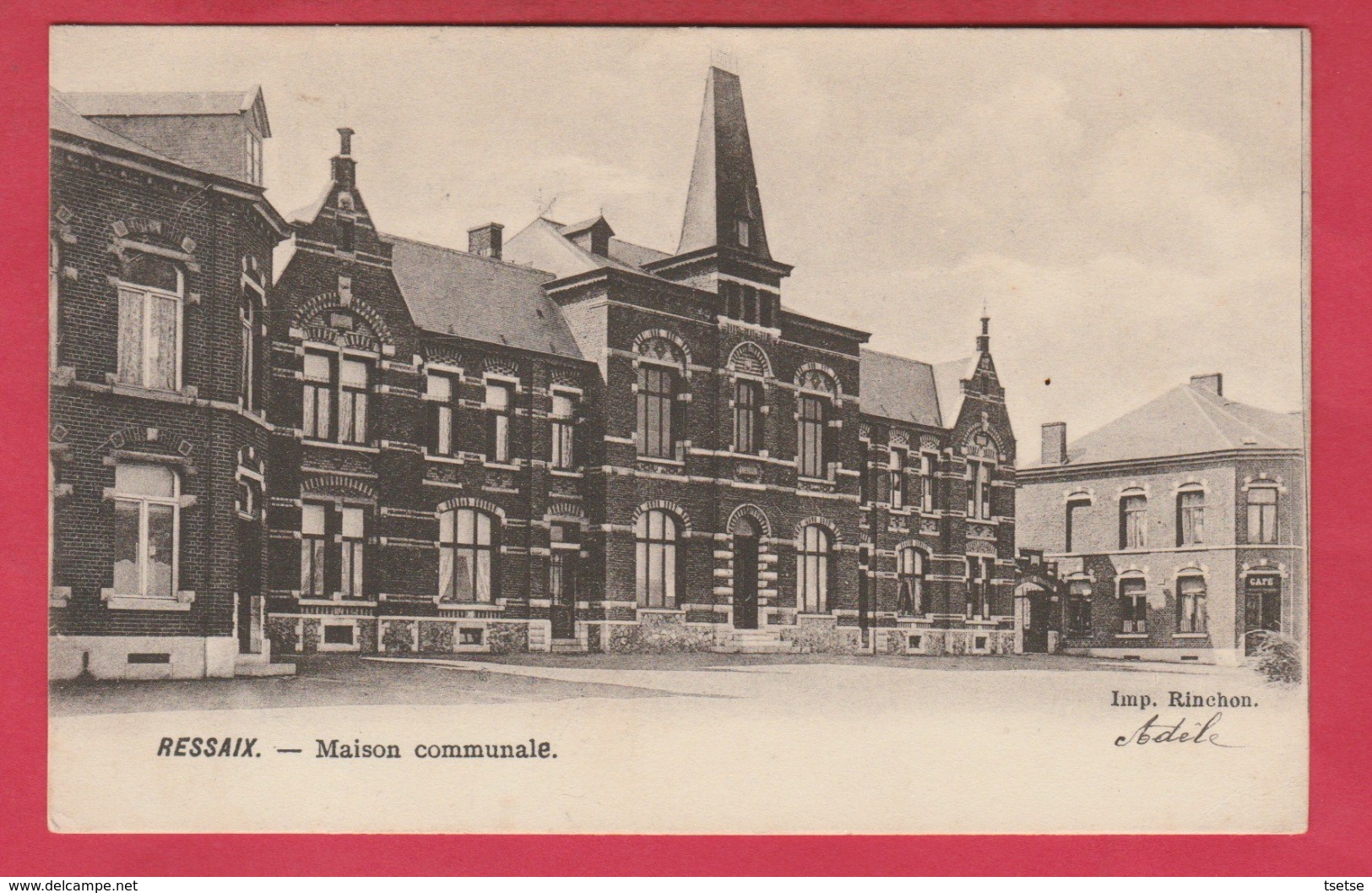 Ressaix - Maison Communale - 1906 ( Voir Verso ) - Binche