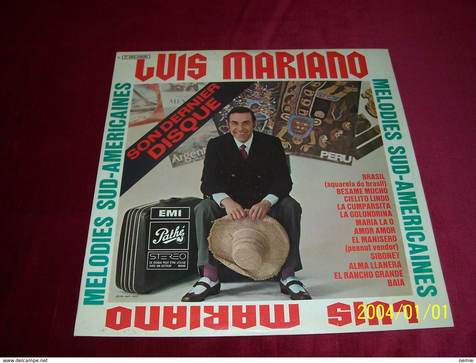 LUIS  MARIANO   MUSIC  MELODIES  SUD AMERICAINE - Otros - Canción Española