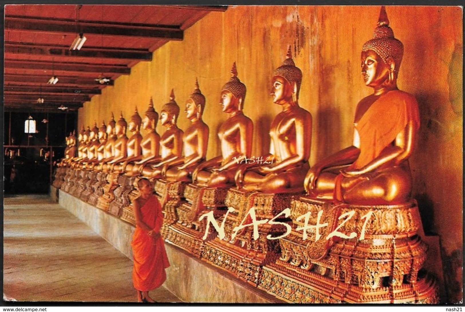 CPA  Thaïlande  _  Carte Postale De Bangkok, Temple Bouddhiste Phra - Thaïlande