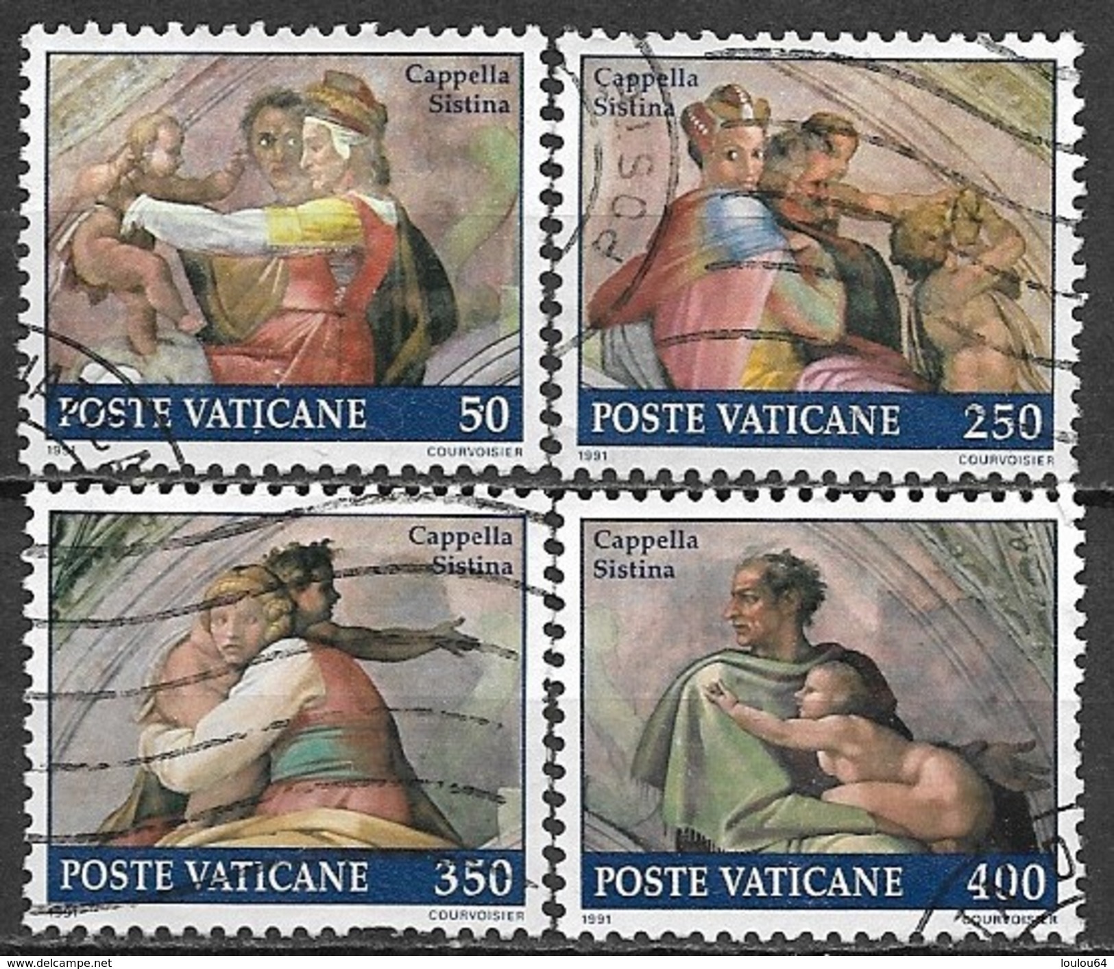 Timbres - Europe - Vatican - 1991 - Lot De 4 Timbres - - Oblitérés