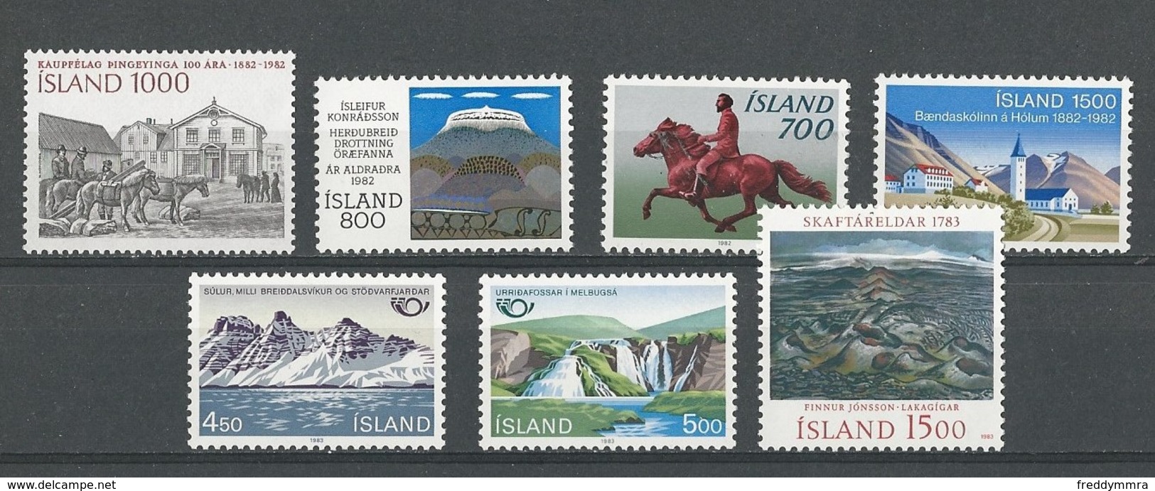 Islande: 536/ 537 + 539/ 540 + 549/ 550 + 555 ** - Unused Stamps