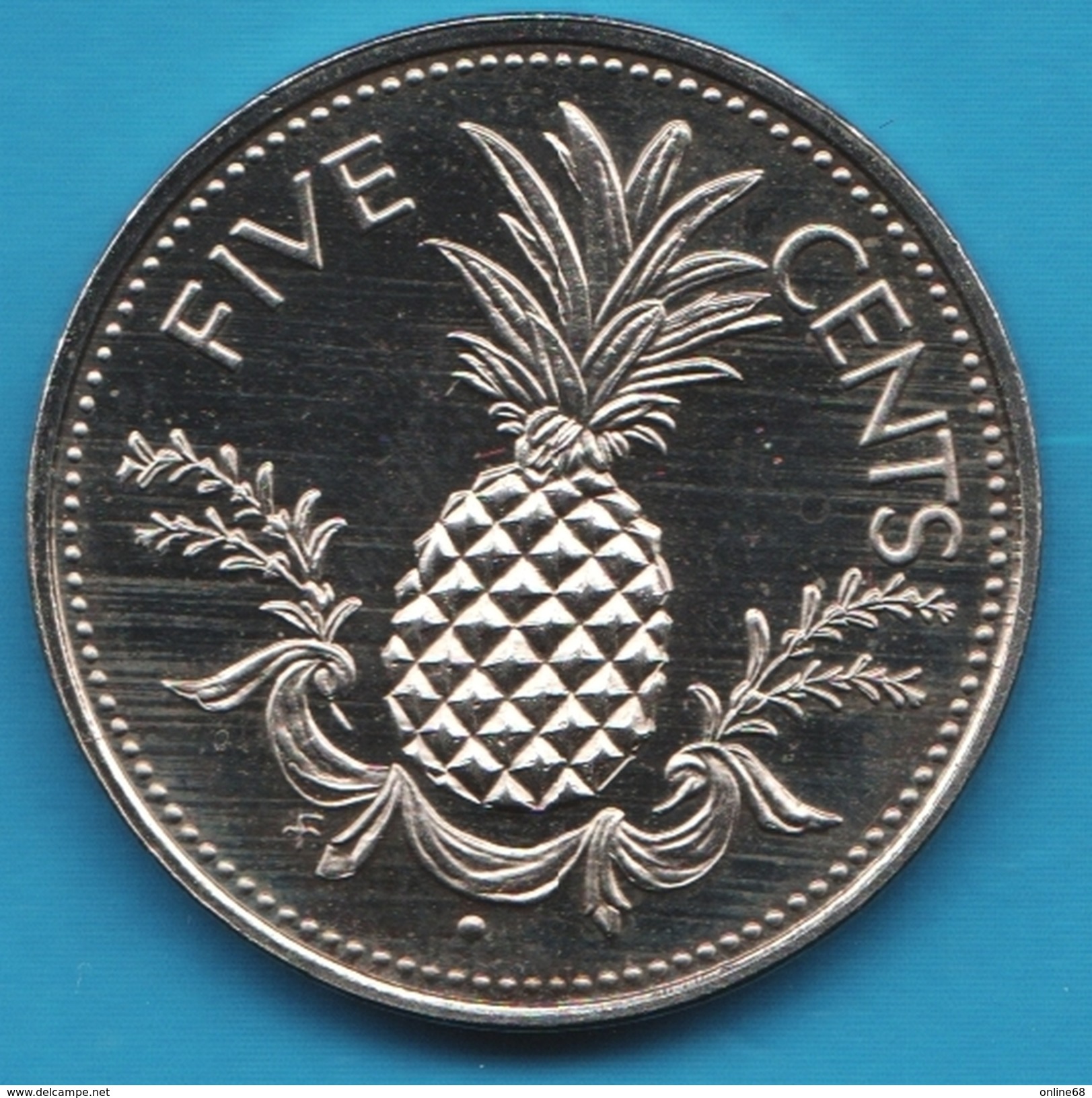 BAHAMAS 5 CENTS 1974 ANANAS - Bahamas