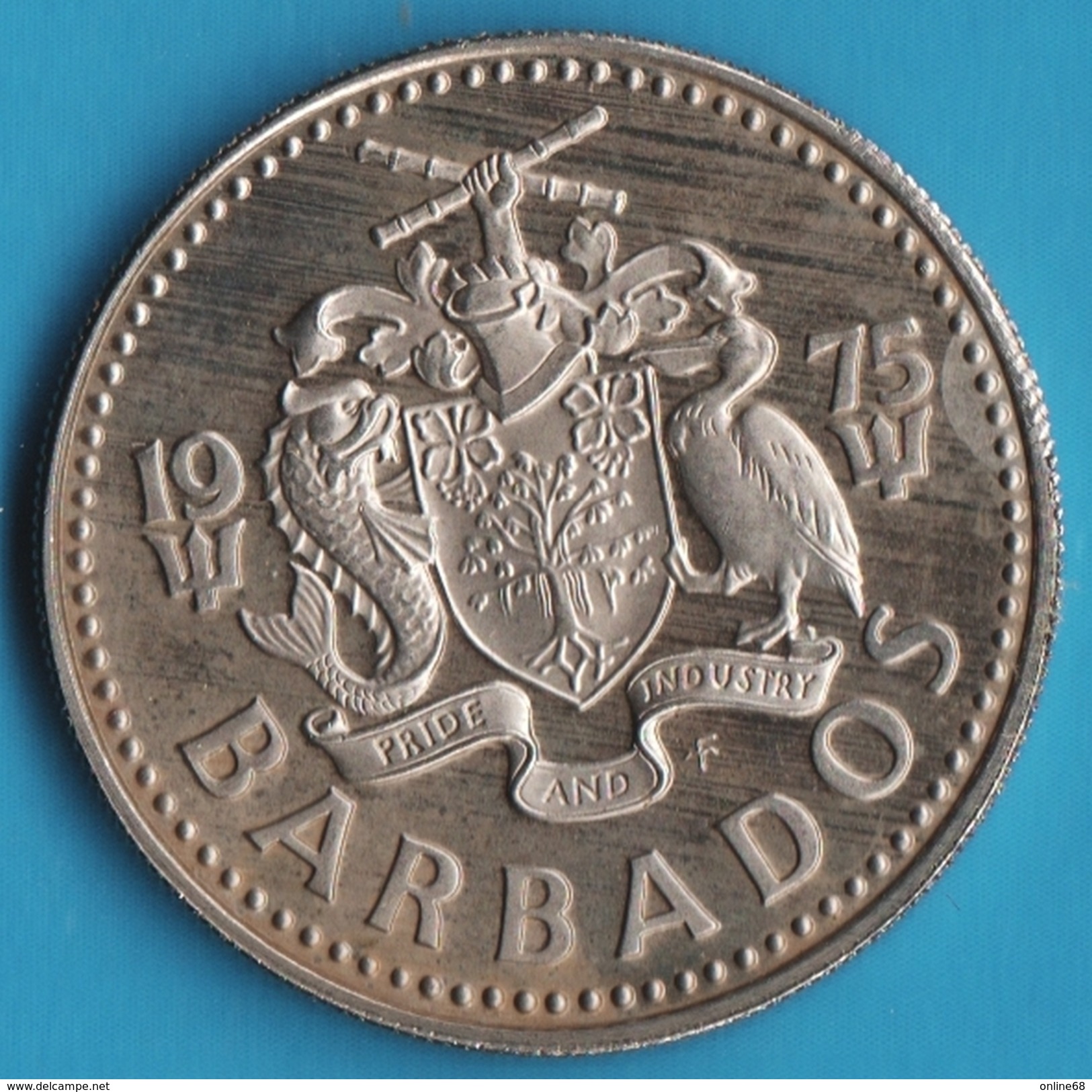 BARBADOS 25 CENTS 1975 - Barbades