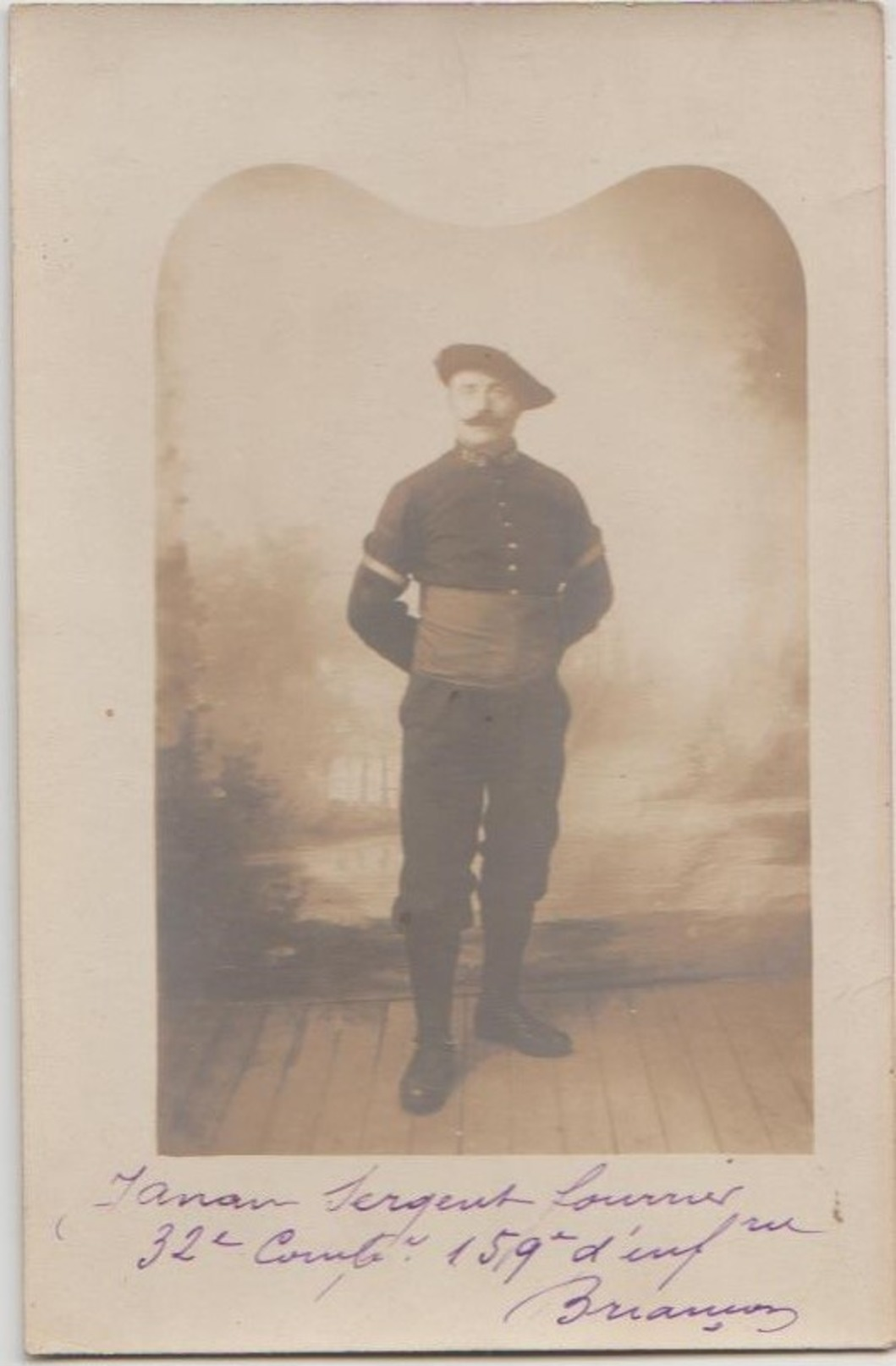 CPA PHOTO 05 BRIANCON Soldat Militaire Sergent Fourrier Du 159° Régiment Infanterie Chasseurs Alpins 26 Juin 1915 Rare - Briancon