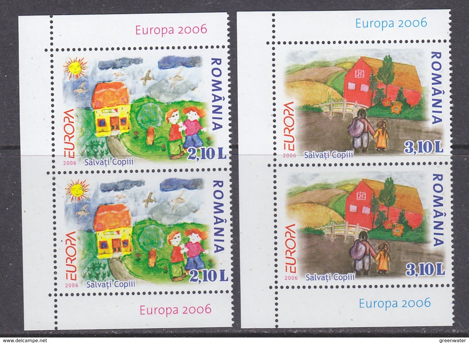 Europa Cept 2006 Romania 2v (pair)  ** Mnh (34042) - 2006