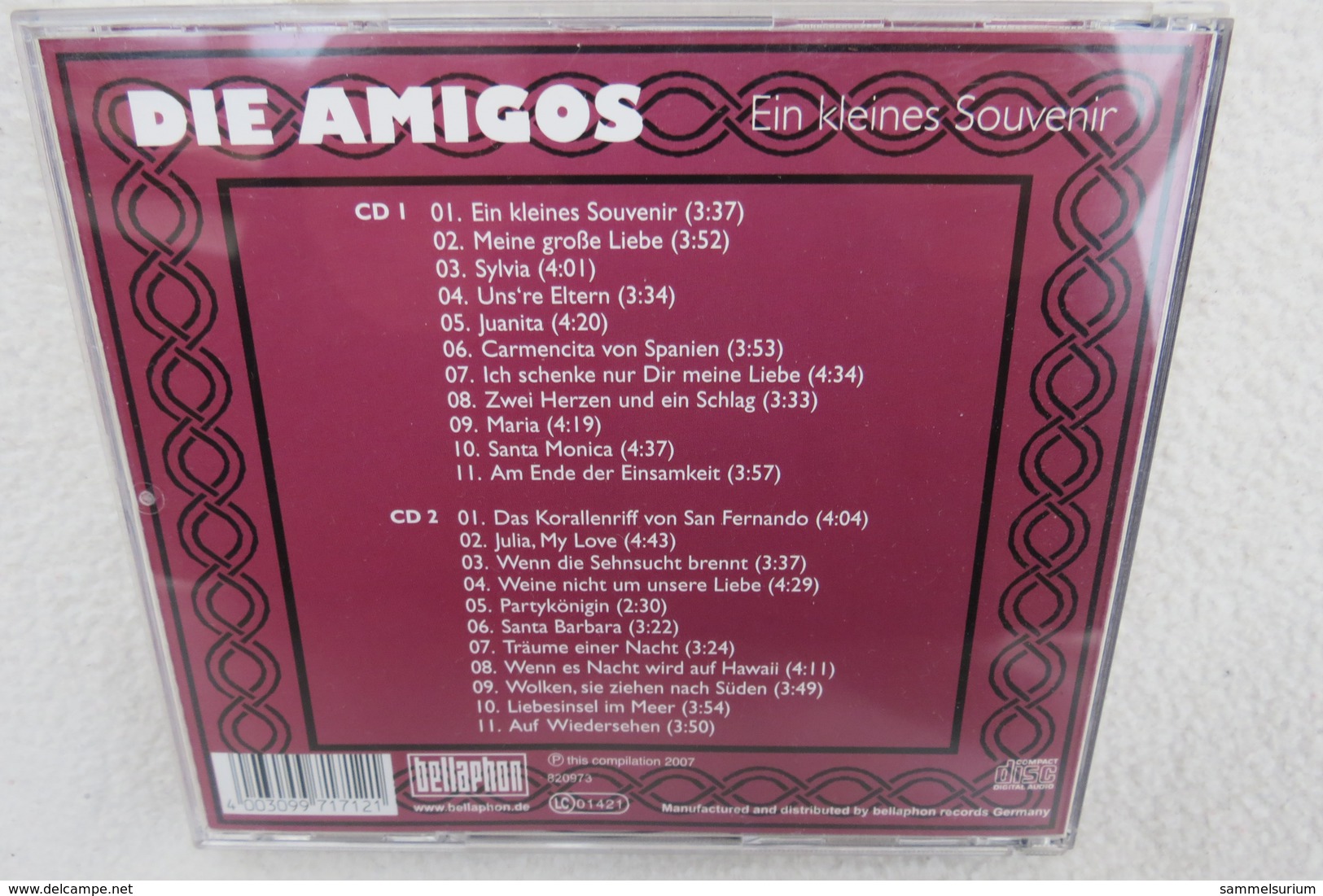 2 CDs "Amigos" Ein Kleines Souvenir - Autres - Musique Allemande