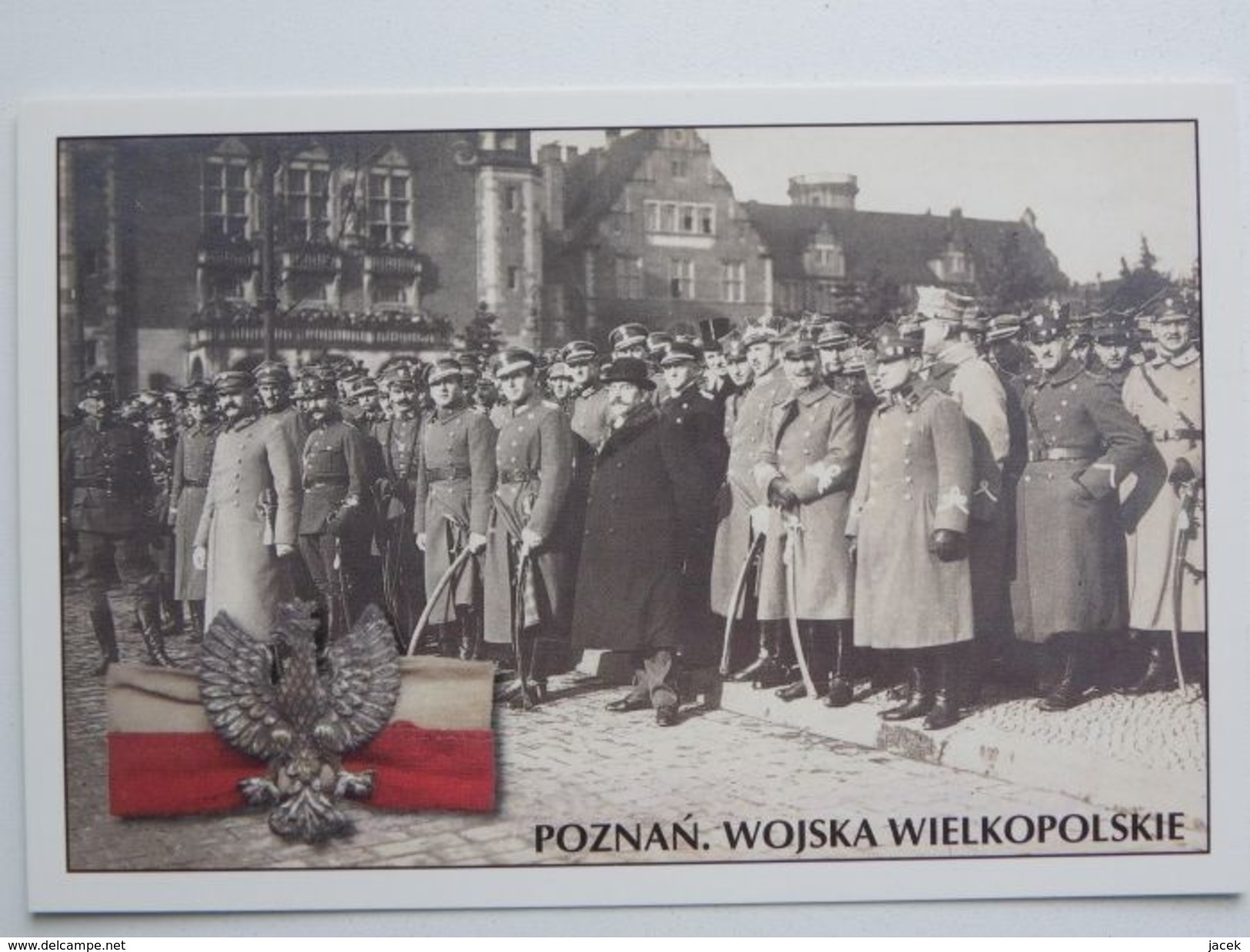 Pilsudski And Chef Of Wielkopolska Army Dowbor Musnicki Poznan 1919 Year  /Poland Army 1918-39 / Reproduction - Personajes
