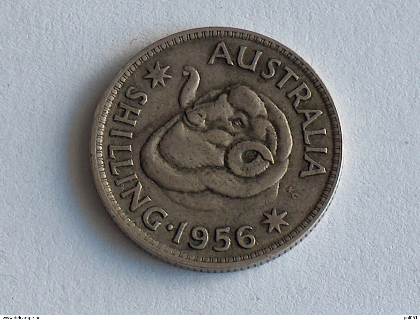 AUSTRALIE 1 Shilling 1956  ARGENT SILVER Australia - Shilling