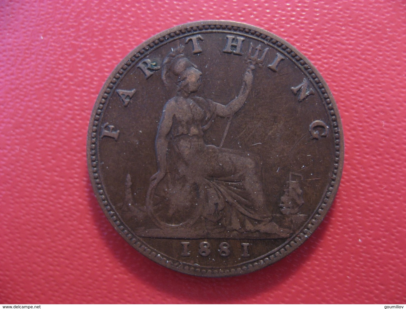 Grande-Bretagne - UK - Farthing 1881 Victoria 3708 - B. 1 Farthing