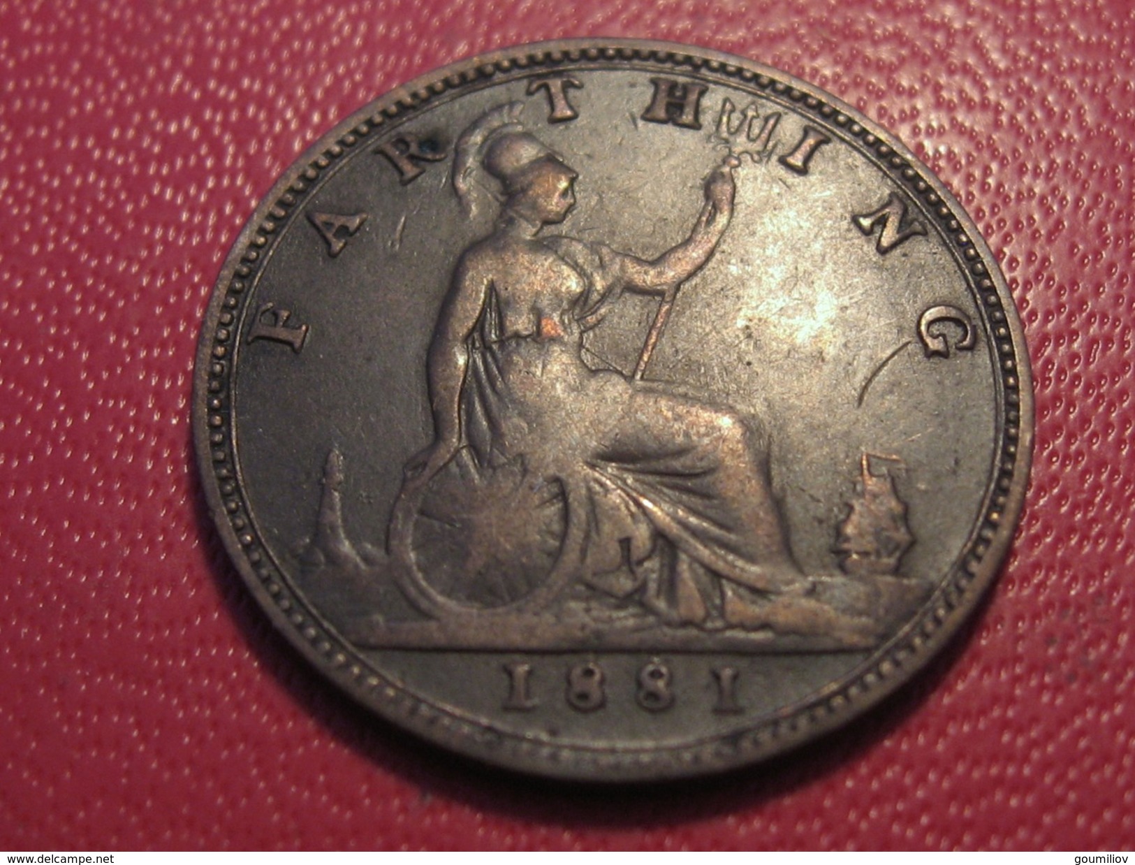 Grande-Bretagne - UK - Farthing 1881 Victoria 3708 - B. 1 Farthing