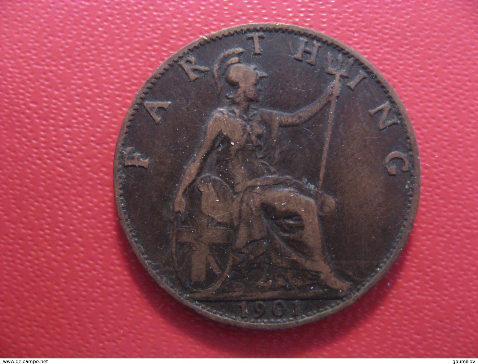 Grande-Bretagne - UK - Farthing 1901 Victoria 3720 - B. 1 Farthing