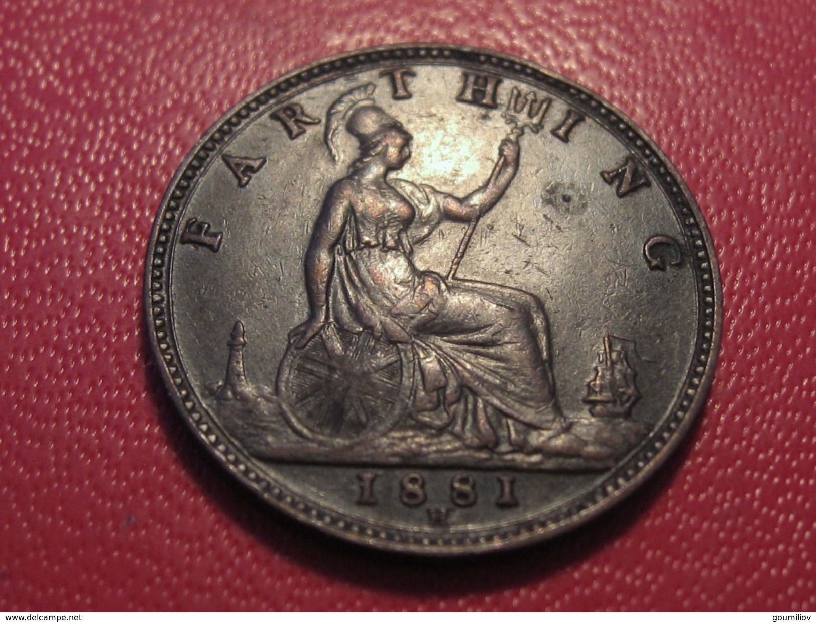 Grande-Bretagne - UK - Farthing 1881H Victoria 3778 - B. 1 Farthing