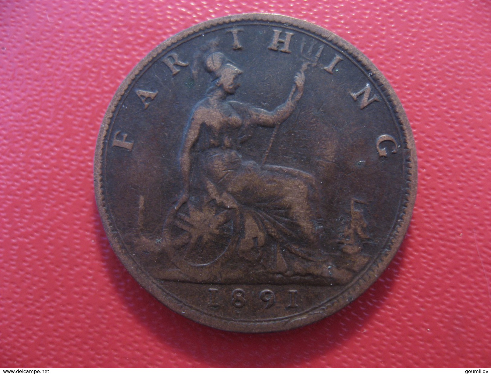 Grande-Bretagne - UK - Farthing 1891 Victoria 3865 - B. 1 Farthing