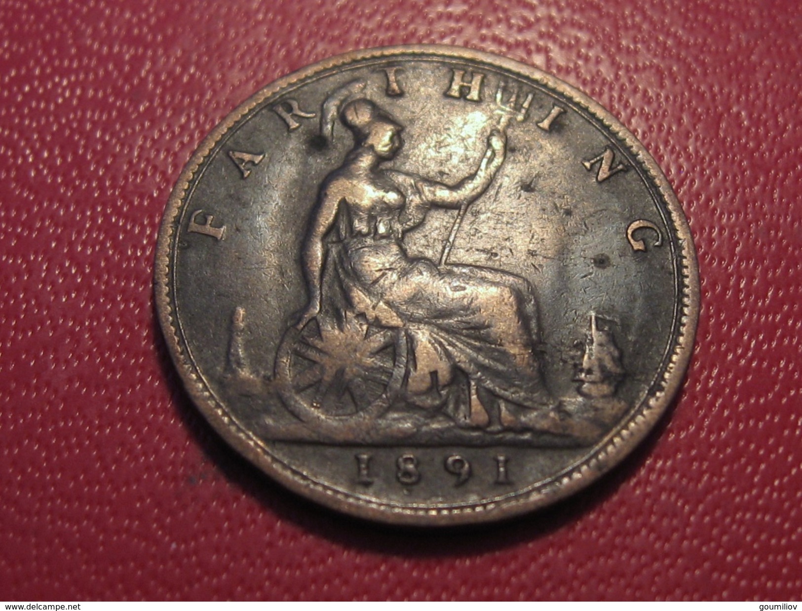 Grande-Bretagne - UK - Farthing 1891 Victoria 3865 - B. 1 Farthing