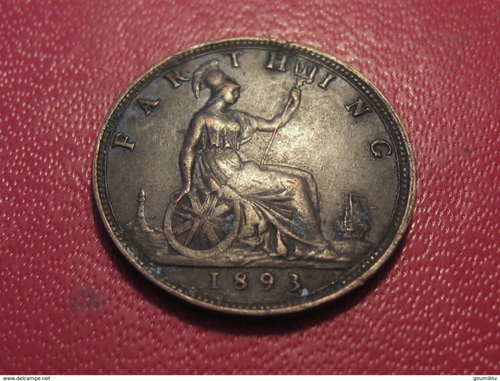 Grande-Bretagne - UK - Farthing 1893 Victoria 3873 - B. 1 Farthing