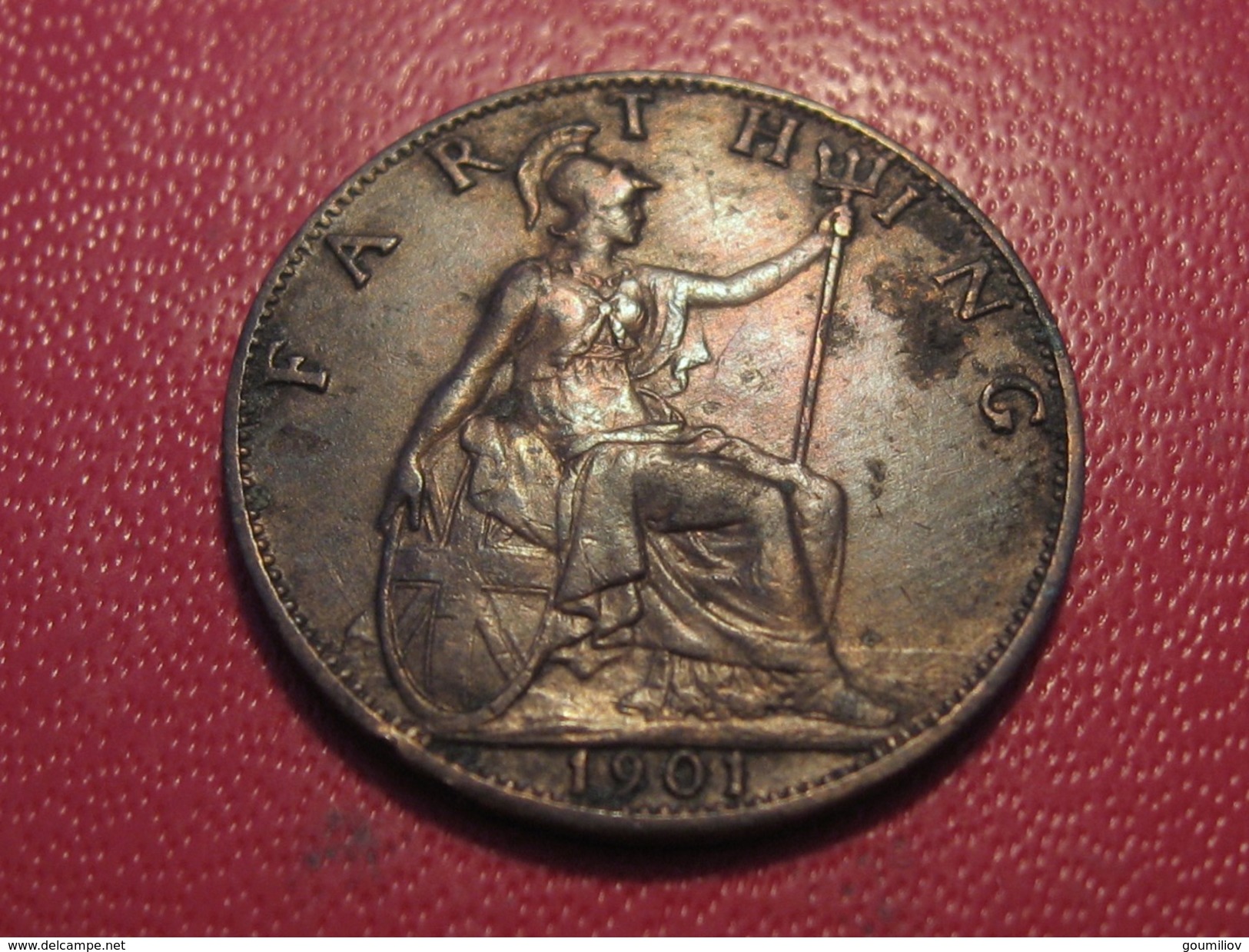 Grande-Bretagne - UK - Farthing 1901 Victoria 3877 - B. 1 Farthing