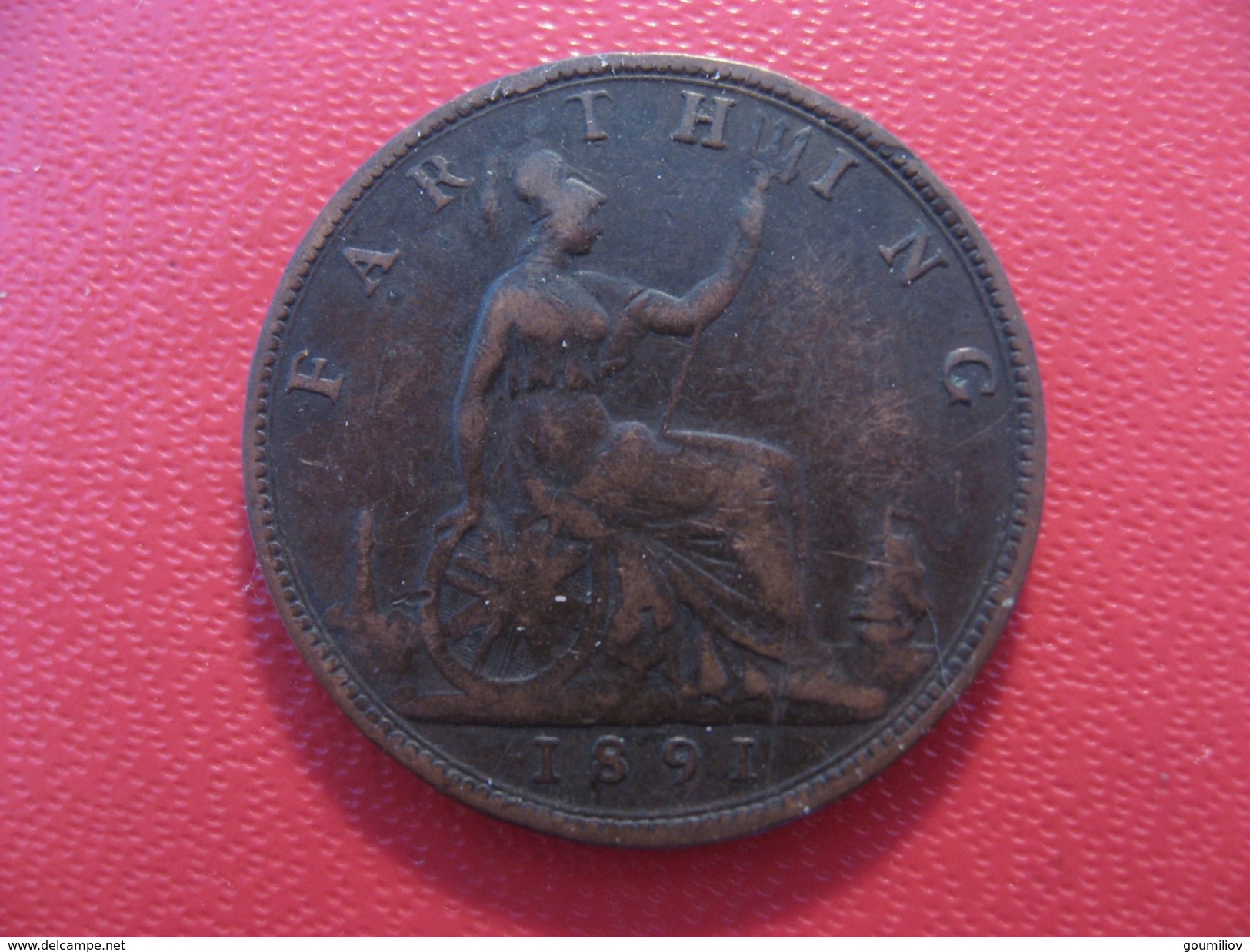 Grande-Bretagne - UK - Farthing 1891 Victoria 3910 - B. 1 Farthing