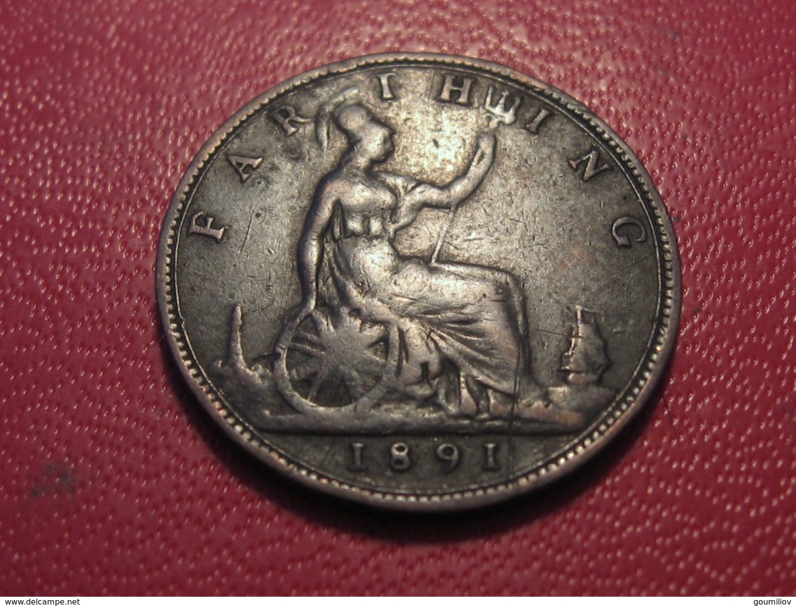 Grande-Bretagne - UK - Farthing 1891 Victoria 3910 - B. 1 Farthing