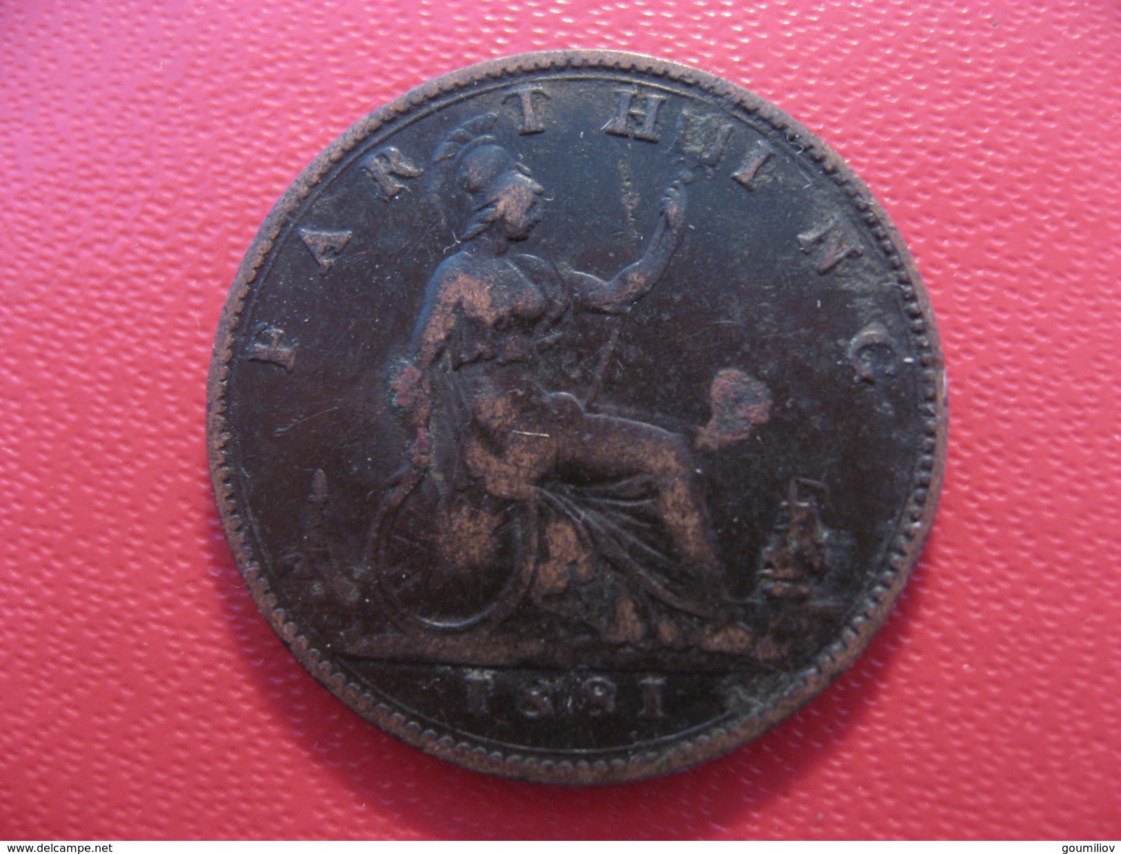 Grande-Bretagne - UK - Farthing 1881 Victoria 3959 - B. 1 Farthing