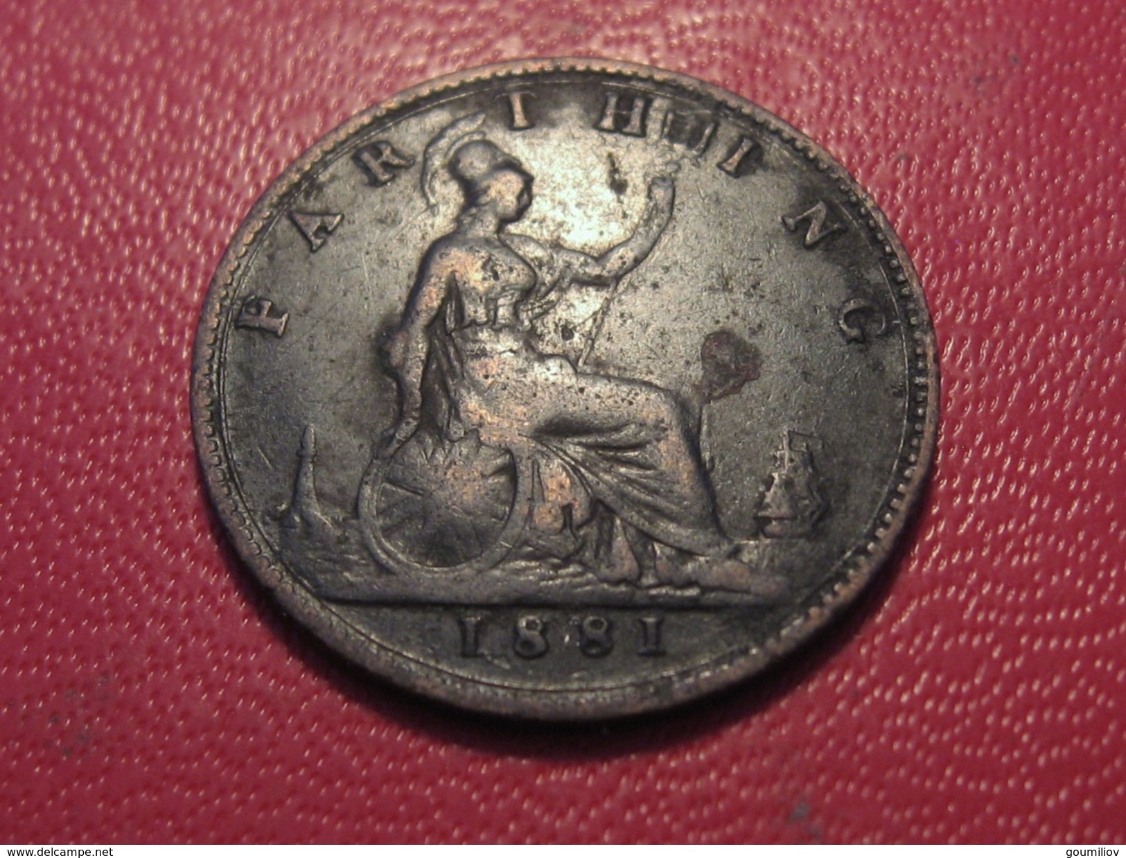 Grande-Bretagne - UK - Farthing 1881 Victoria 3959 - B. 1 Farthing