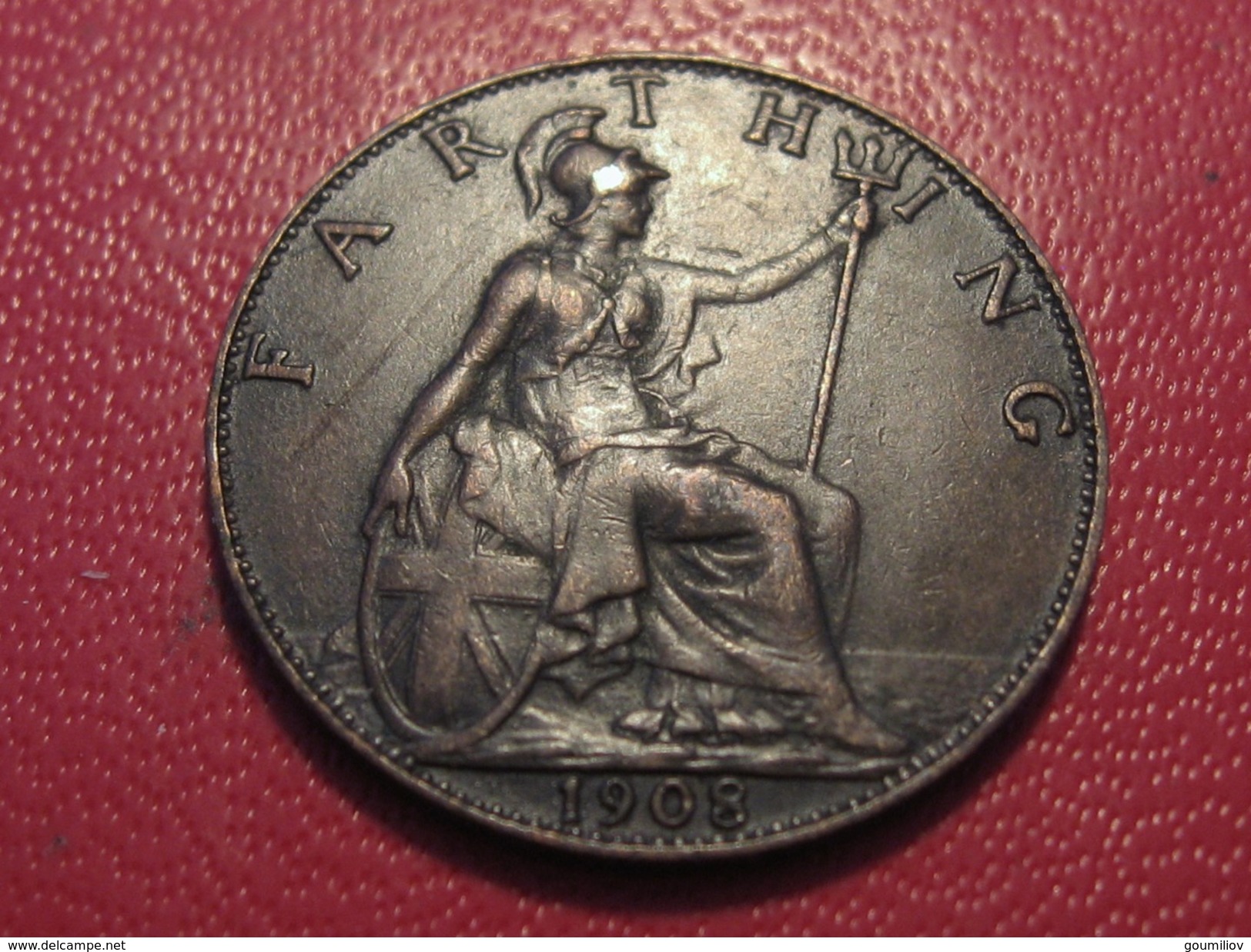 Grande-Bretagne - UK - Farthing 1908 Edward VII 3740 - B. 1 Farthing