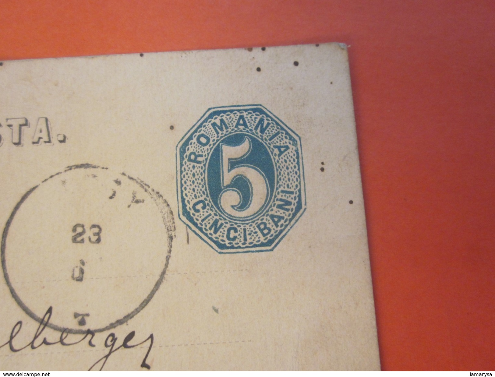 1890 Timbre  Romana Roumanie Europe  5 Cinci Bani  Carta De Posta Carte Lettre Correspondance Entiers Postaux Fergu - Ganzsachen