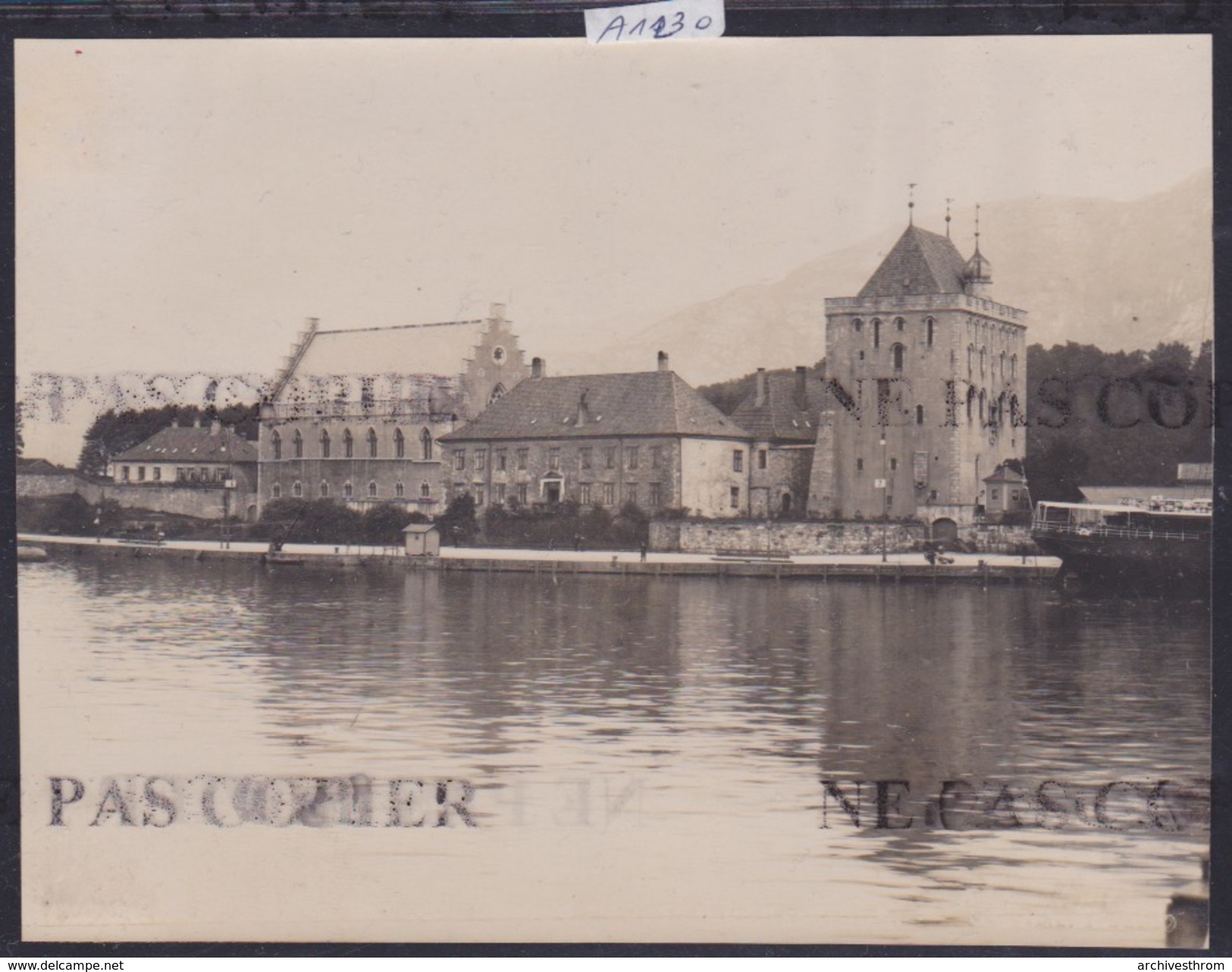 Bergen - Château - 1916 ( Photo Originale O. Svanöe) (format 10,5 / 15 Cm) (A 1230) - Norvège