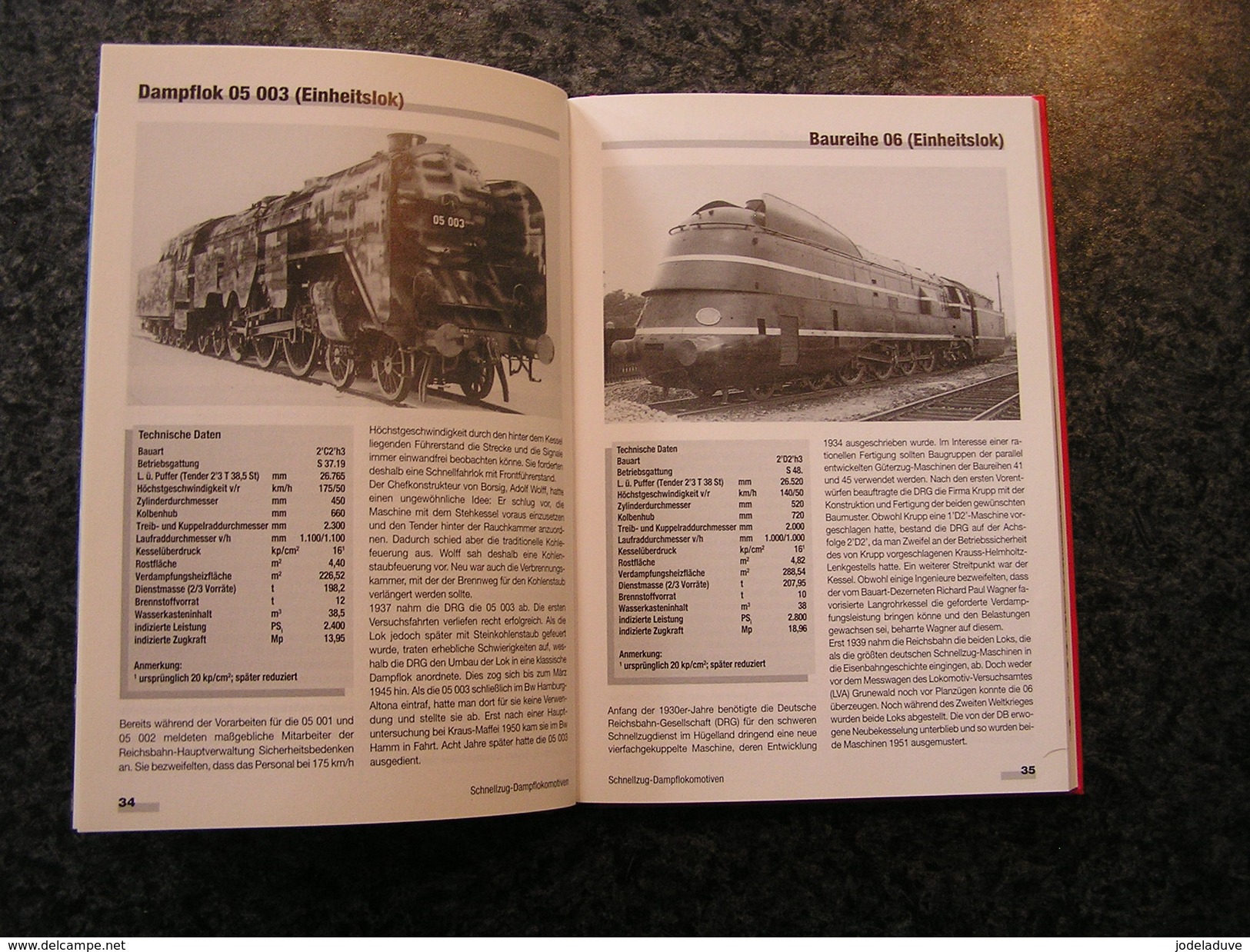 TYPENKUNDE DEUTSCHER SCHNELL UND PERSONENZUGDAMPFLOKS Chemin de Fer Allemand Locomotive BR Train Steam dampfloks Rail