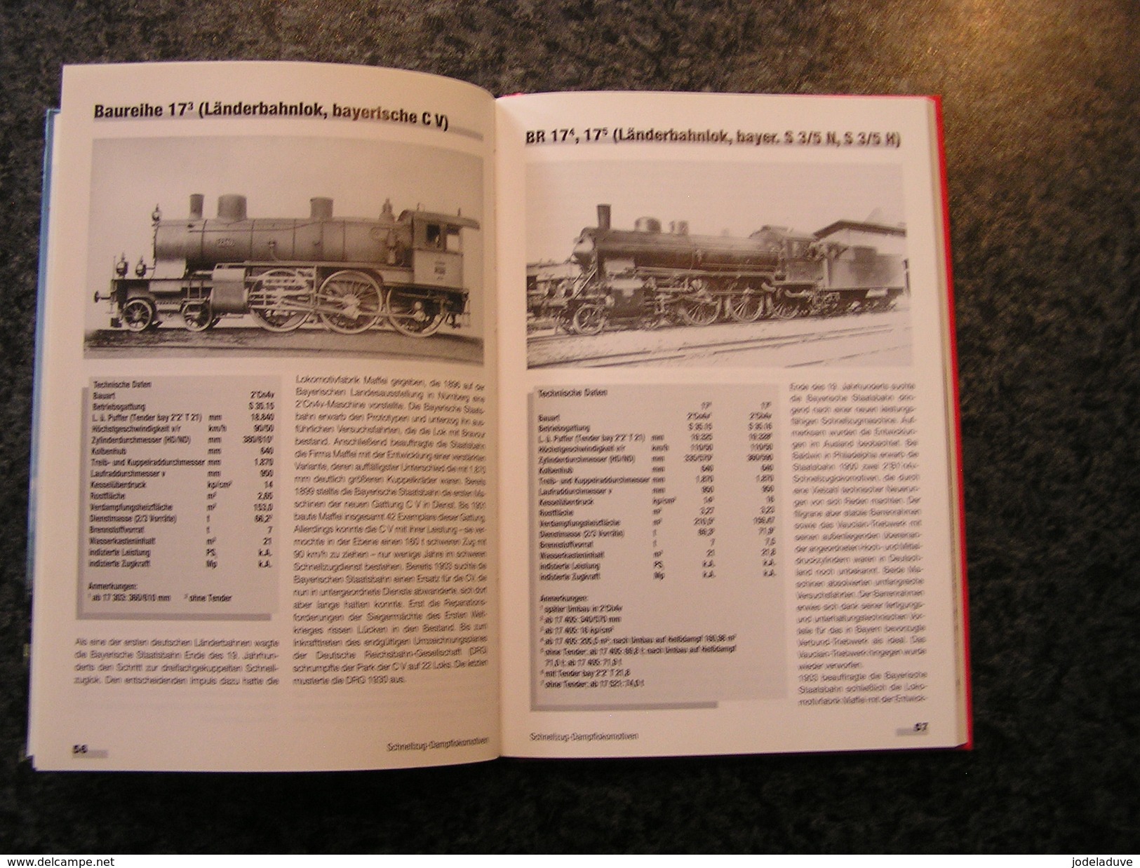 TYPENKUNDE DEUTSCHER SCHNELL UND PERSONENZUGDAMPFLOKS Chemin de Fer Allemand Locomotive BR Train Steam dampfloks Rail