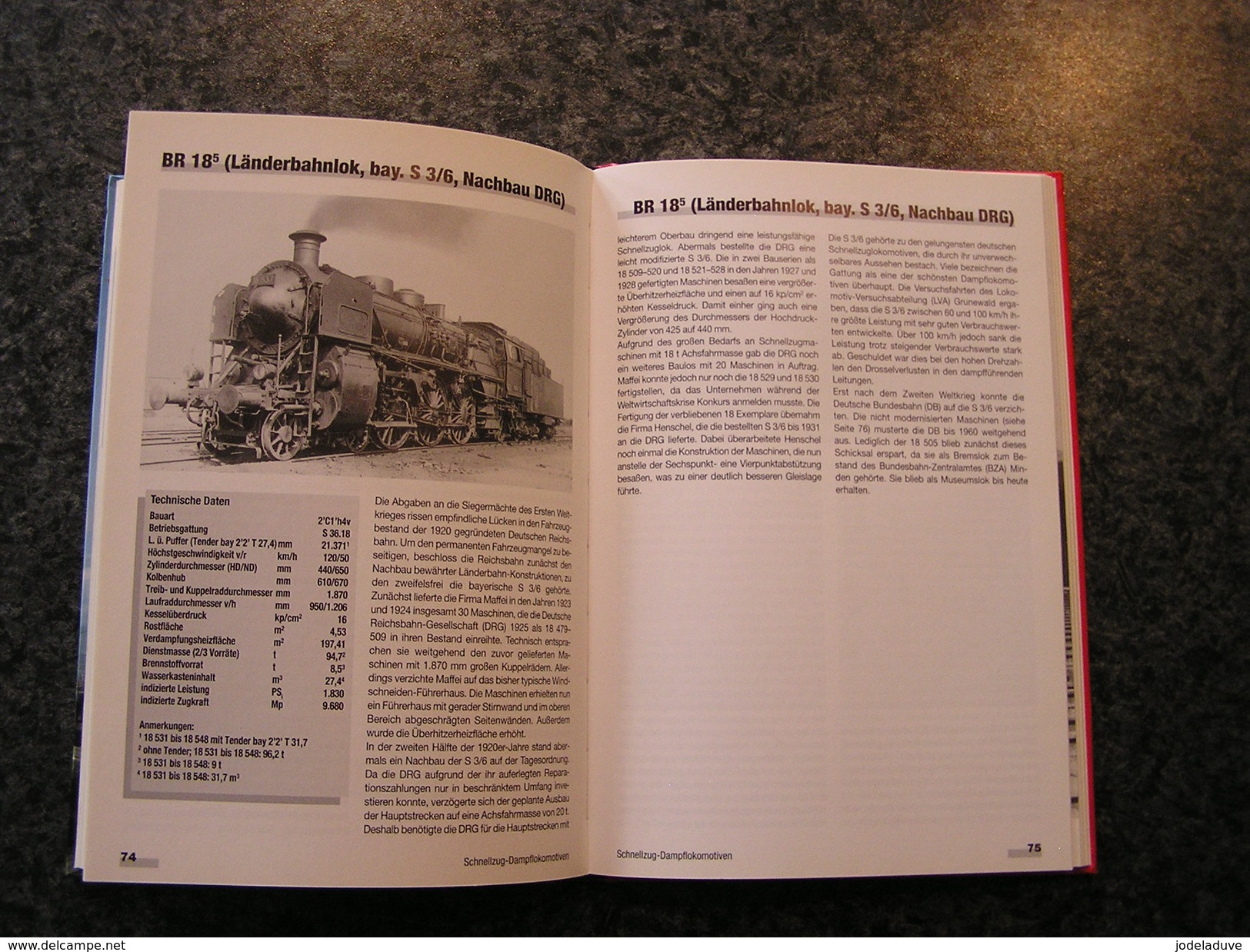 TYPENKUNDE DEUTSCHER SCHNELL UND PERSONENZUGDAMPFLOKS Chemin de Fer Allemand Locomotive BR Train Steam dampfloks Rail