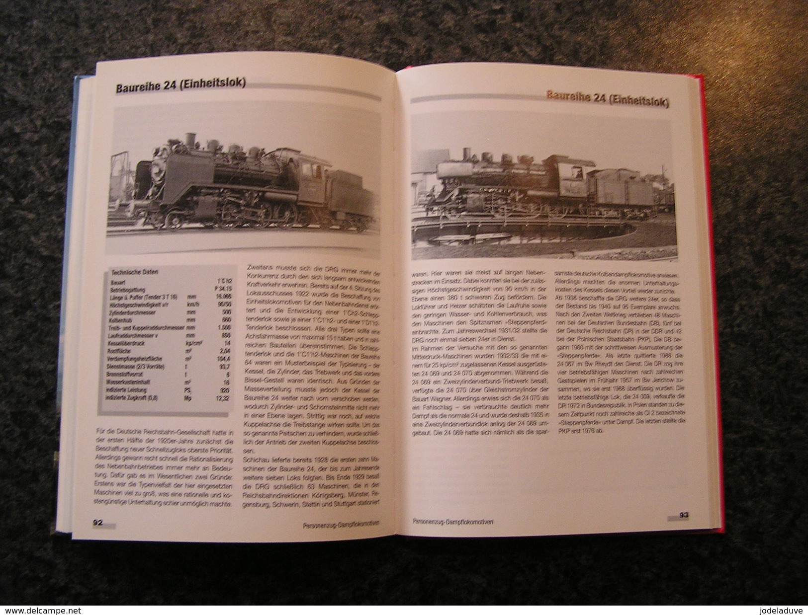 TYPENKUNDE DEUTSCHER SCHNELL UND PERSONENZUGDAMPFLOKS Chemin de Fer Allemand Locomotive BR Train Steam dampfloks Rail