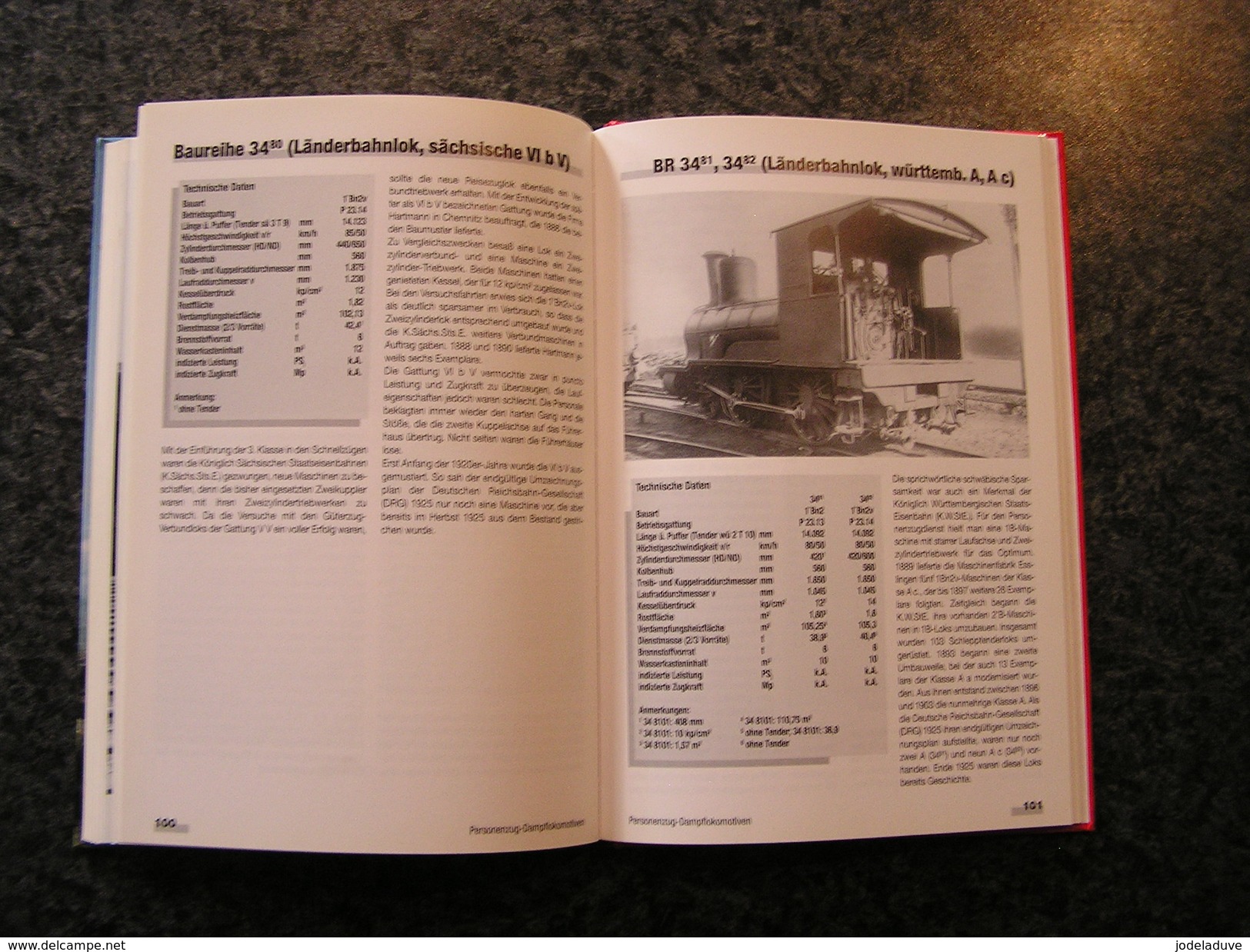 TYPENKUNDE DEUTSCHER SCHNELL UND PERSONENZUGDAMPFLOKS Chemin de Fer Allemand Locomotive BR Train Steam dampfloks Rail