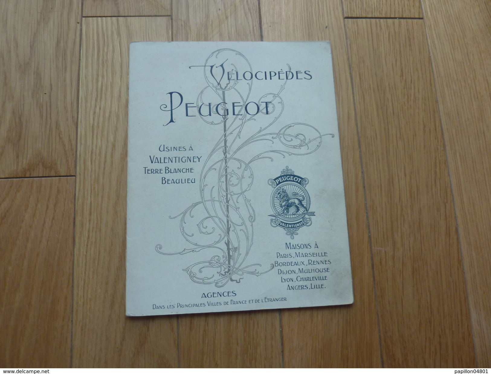 CATALOGUE ANCIEN VELOCIPEDES PEUGEOT 1899 PRIX VOITURETTE TRICYCLE A PETROLE PIECES DETACHEES ECT - Andere & Zonder Classificatie