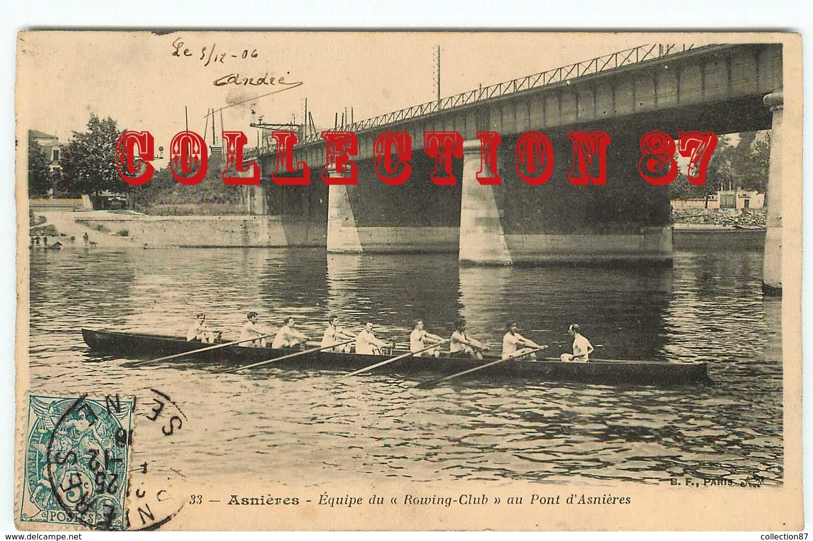AVIRON - L'EQUIPE Du ROWING CLUB D'ASNIERES - Rowing