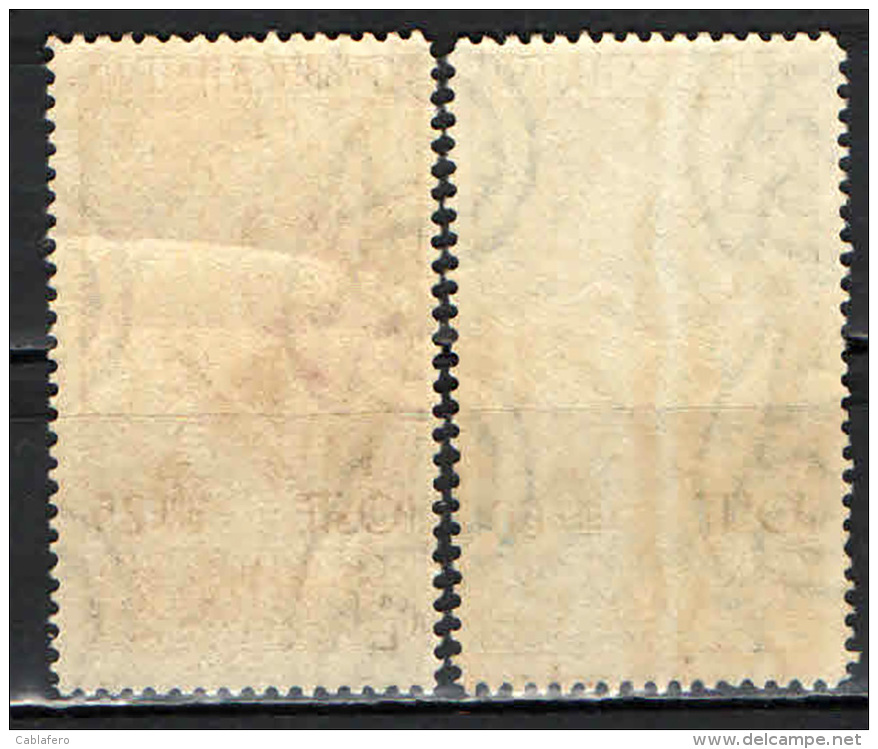 ITALIA - 1954 - AMERIGO VESPUCCI - FRANCOBOLLI CON PIEGA - SEE 2 SCANS - NUOVI MNH - 1946-60: Mint/hinged