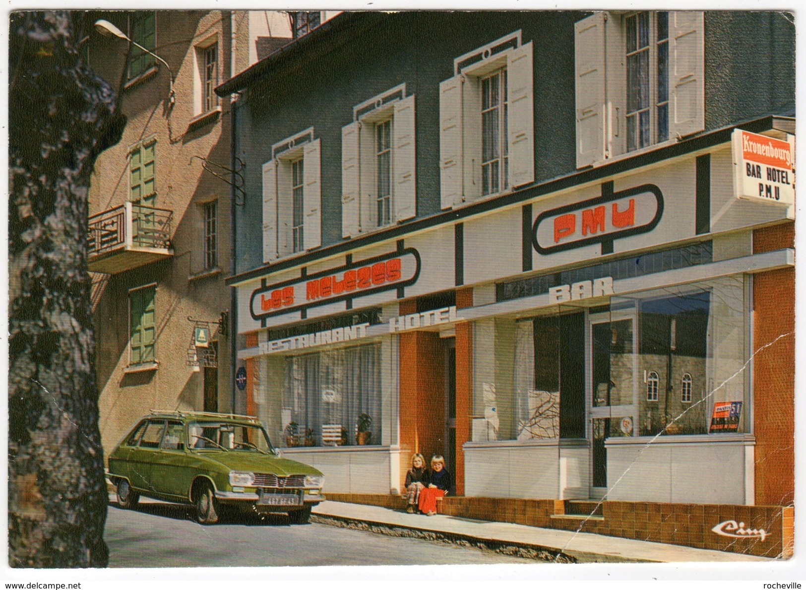 43-Le Chambon-sur-Lignon-Hôtel-Restaurant " Les Mélèzes- Automobile Renault 16 Ou 17-- Cpsm - Le Chambon-sur-Lignon