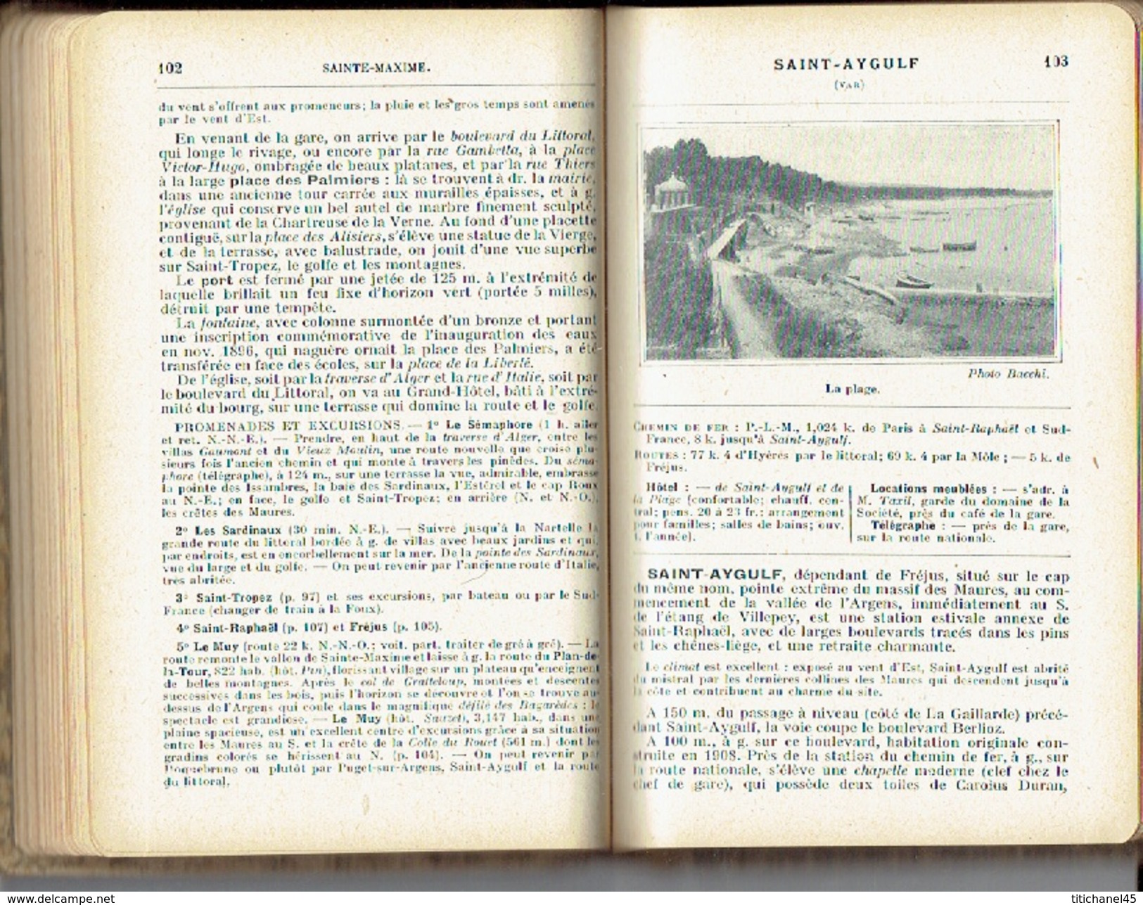 LA COTE D'AZUR ILLUSTREE DE MARSEILLE A SAN REMO - 1923 LES GUIDES ILLUSTRES HACHETTE