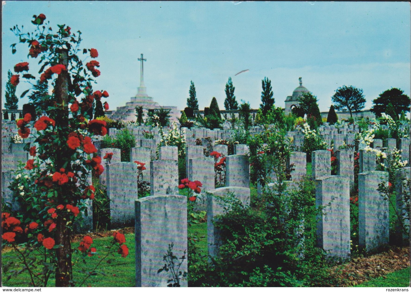 Grote Kaart Passendale Zonnebeke Ieper Passchendaele Tyne Cot Cemetery Militaire Begraafplaats WW1 WWI 1914 1918 - Ieper