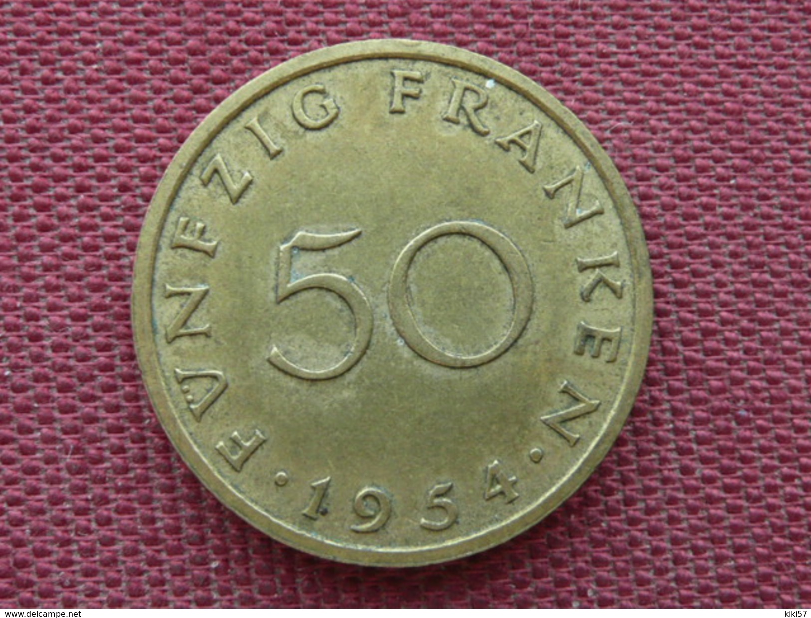 FRANCE SARRE Monnaie De 50 Franken 1954 Superbe état - Autres & Non Classés