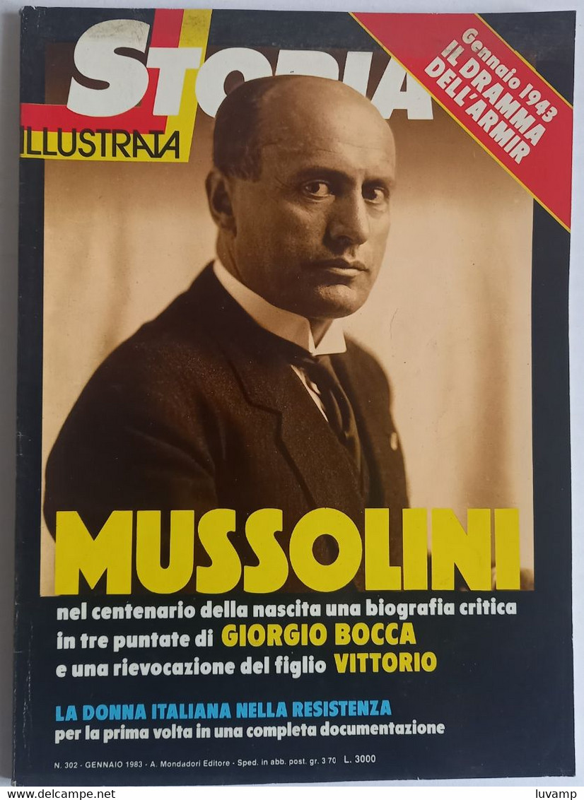 STORIA ILLUSTRATA -   MUSSOLINI - N.  302 (CART 77B) - Histoire