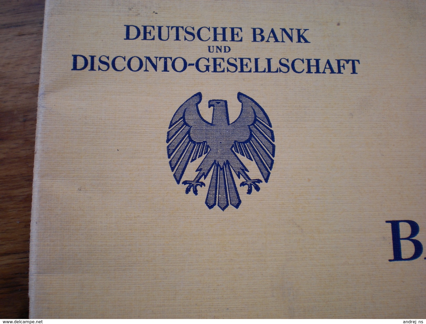 Deutsche Bank Disconto  Gesellschaft Badewr Liste 1930 44 Pages - Bank & Versicherung