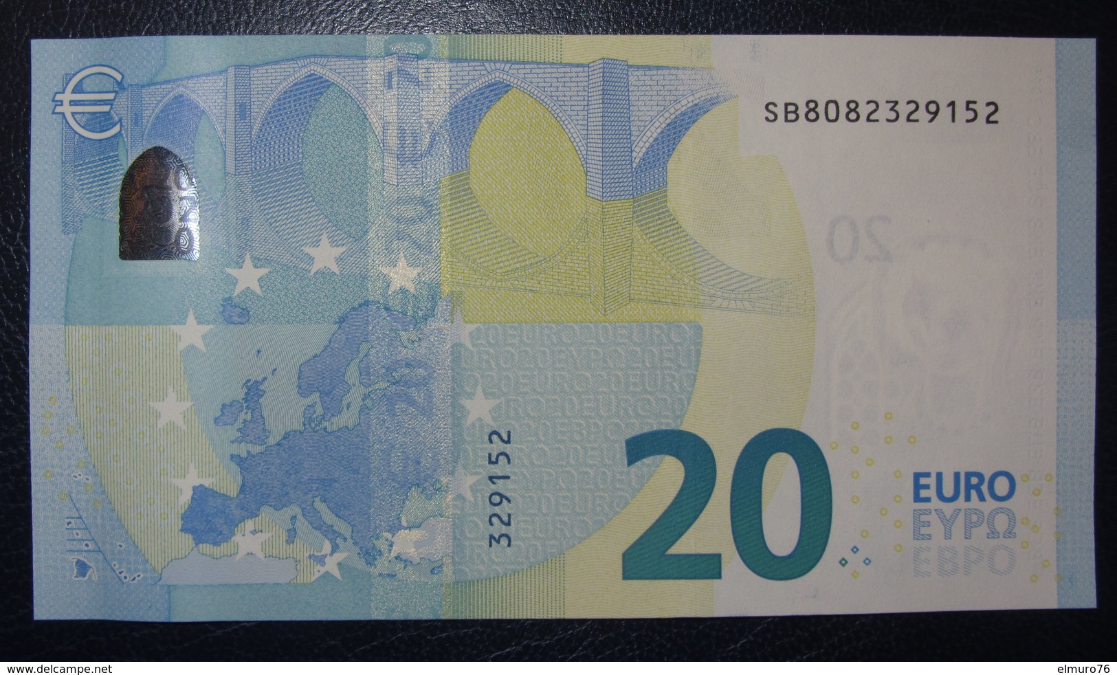 20 EURO S010H5 Draghi Italy Serie SB 808 Perfect UNC - 20 Euro