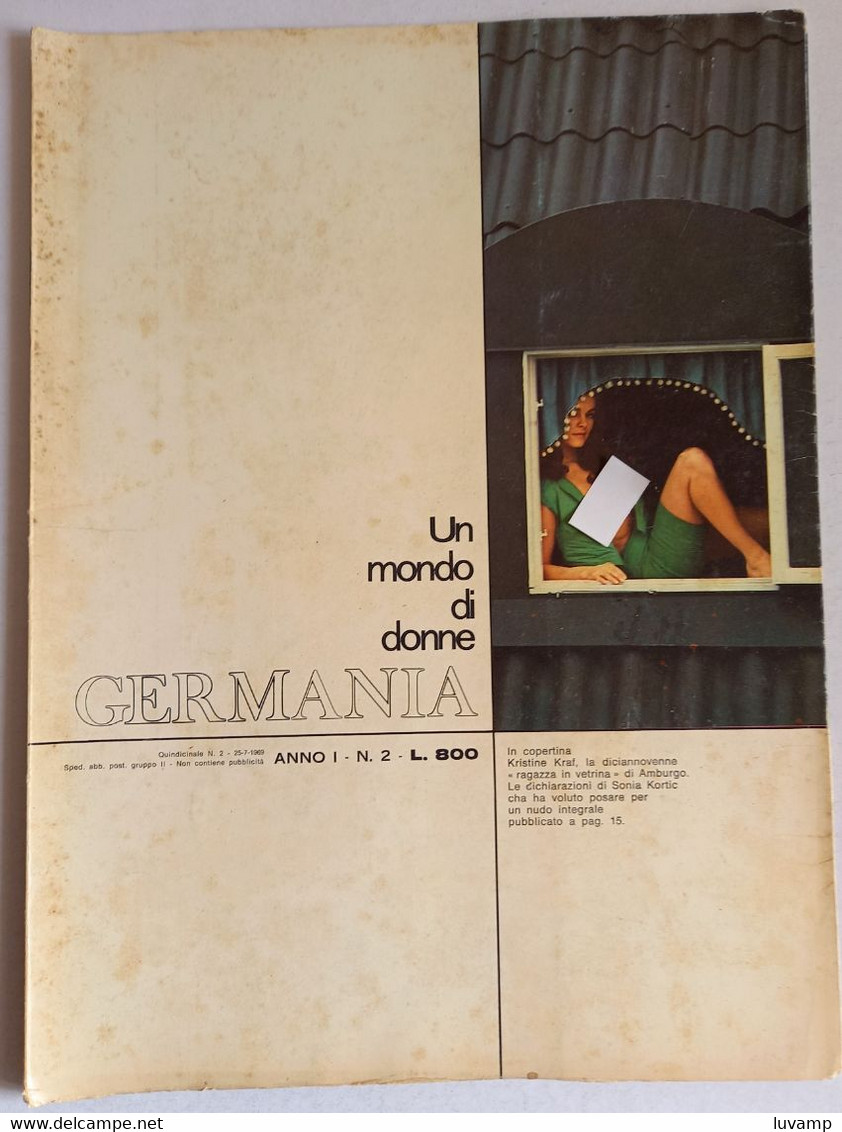 UN MONDO Di DONNE - GERMANIA -  N. 2  DEL 25 LUGLIO 1969 (CARTEL 24) - First Editions