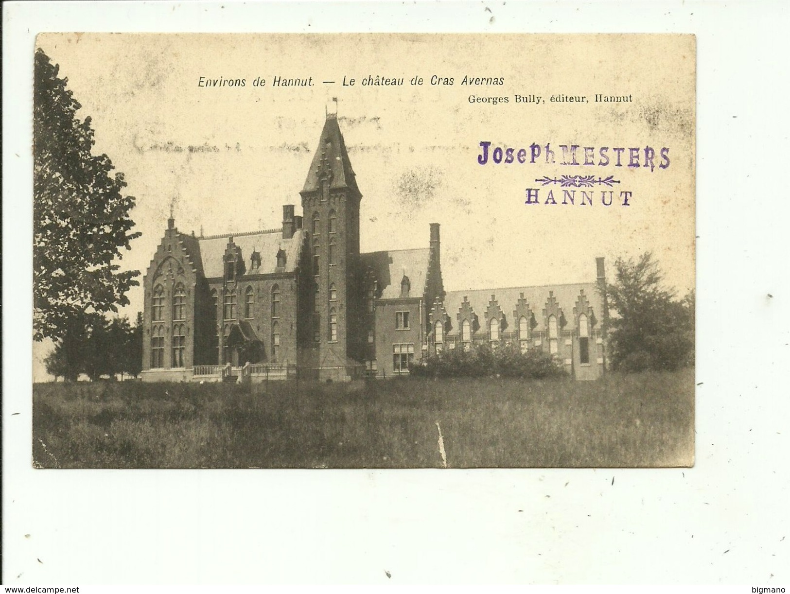 Environs Hannut  Château De Cras Avernas ( Cachet 1905 ) - Hannut