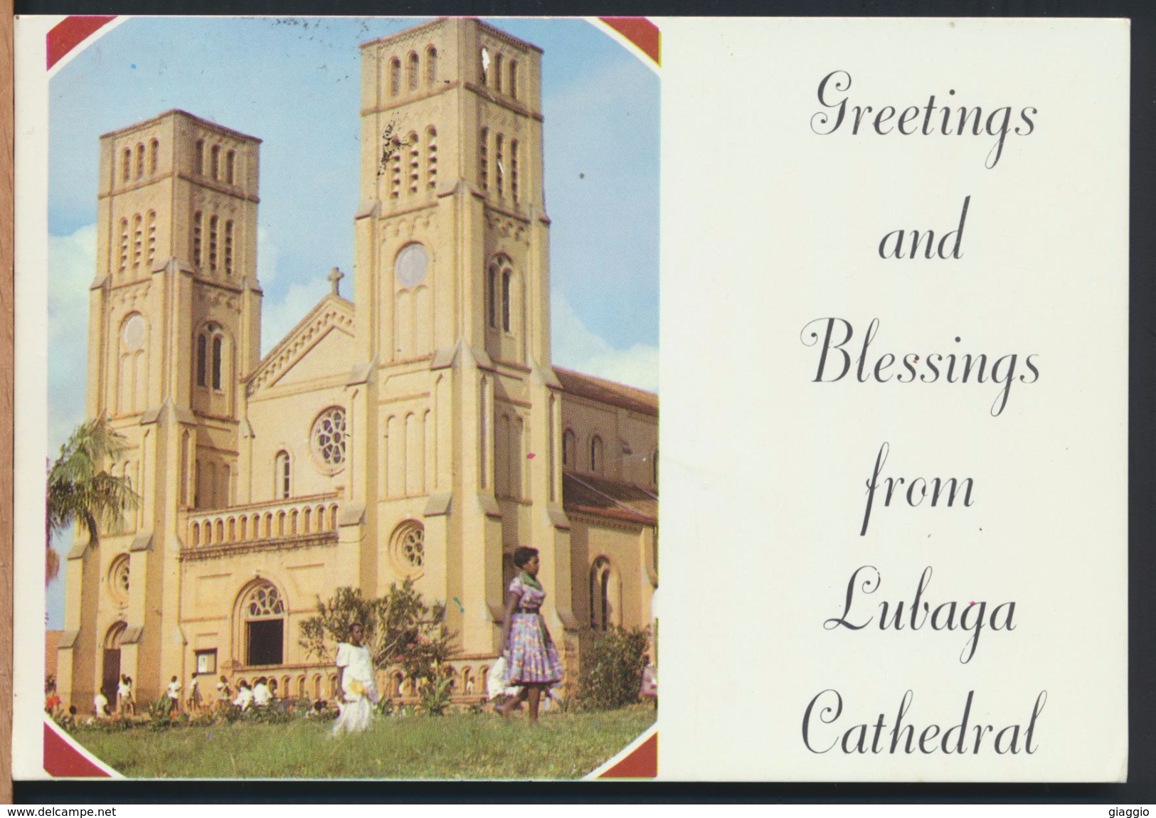 °°° 231 - UGANDA - LUBAGA CATHEDRAL - 1993 With Stamps °°° - Uganda