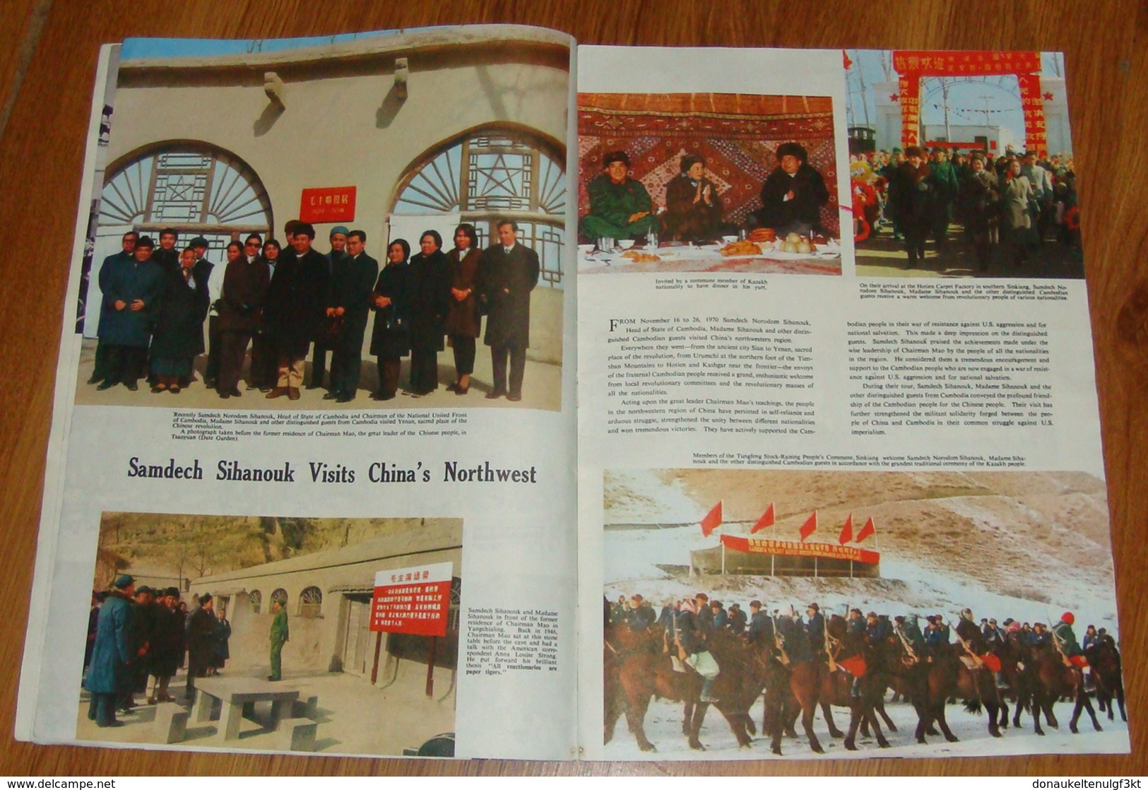 CHINA PICTORIAL MAGAZINE1971/2 MAO TSETUNG,RELATIONSHIP WITH ALBANIA 37 X 26 Cm. ALL PAGES. PLEASE SEE PHOTOS. - Management