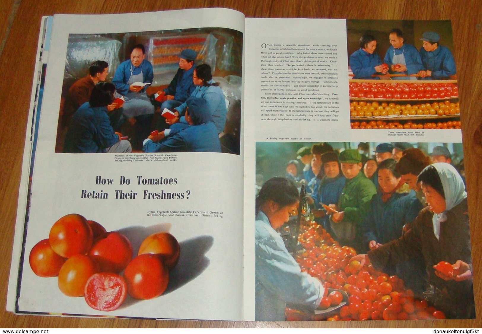 CHINA PICTORIAL MAGAZINE1971/2 MAO TSETUNG,RELATIONSHIP WITH ALBANIA 37 X 26 cm. ALL PAGES. PLEASE SEE PHOTOS.