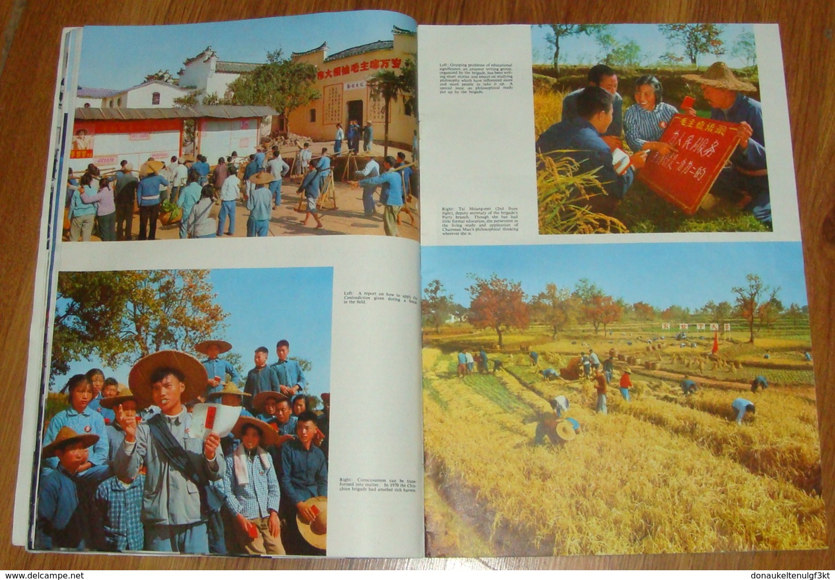 CHINA PICTORIAL MAGAZINE1971/2 MAO TSETUNG,RELATIONSHIP WITH ALBANIA 37 X 26 cm. ALL PAGES. PLEASE SEE PHOTOS.